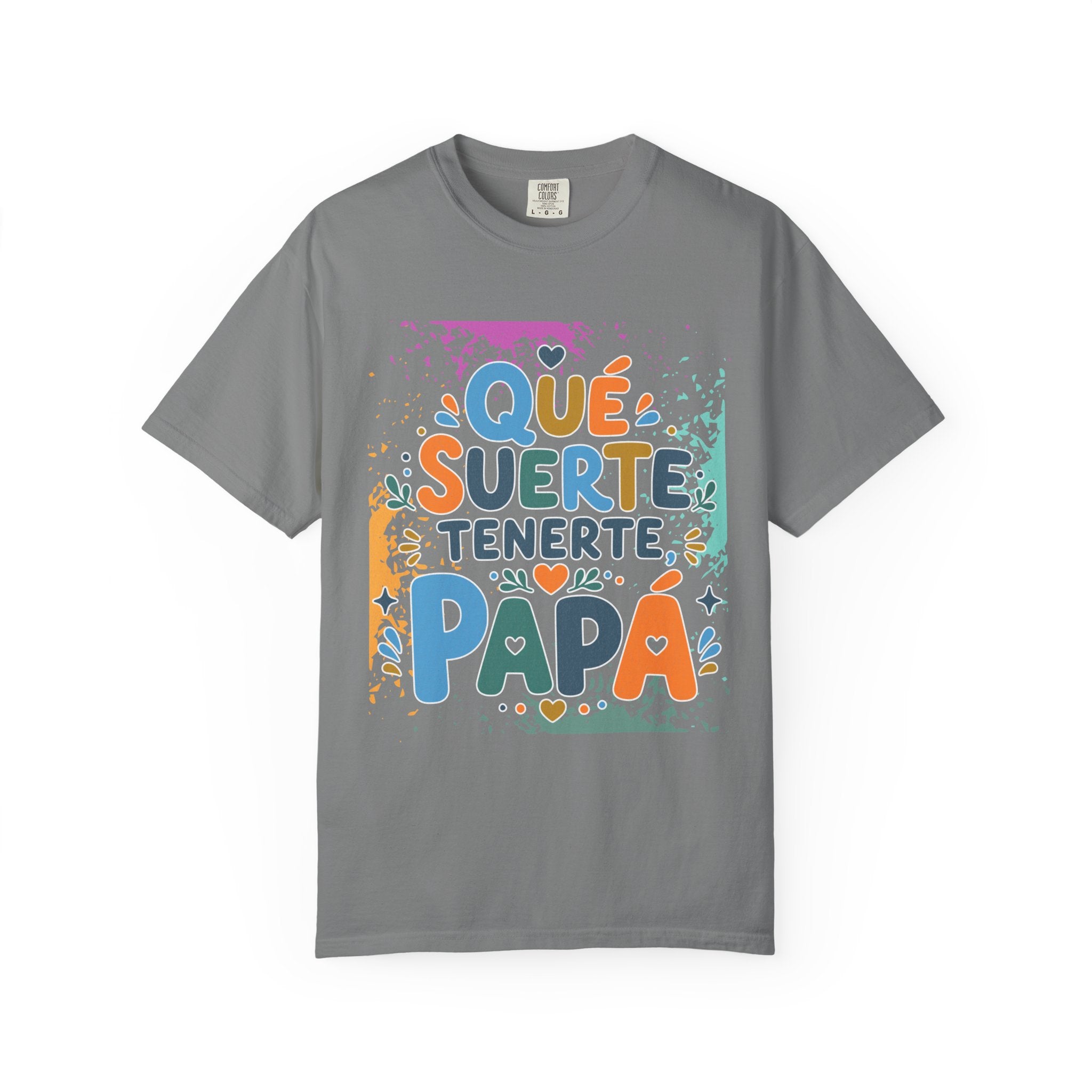 Qué Suerte Tenerte, Papá — Father's Day Textured T-Shirt