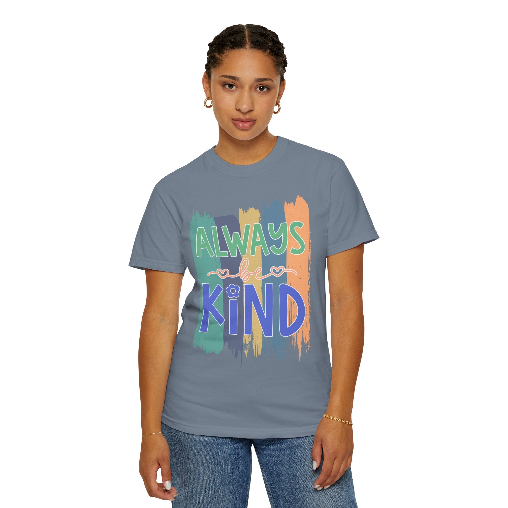 Textured Always Kind T-Shirt — Inspirational Positive Message Tee