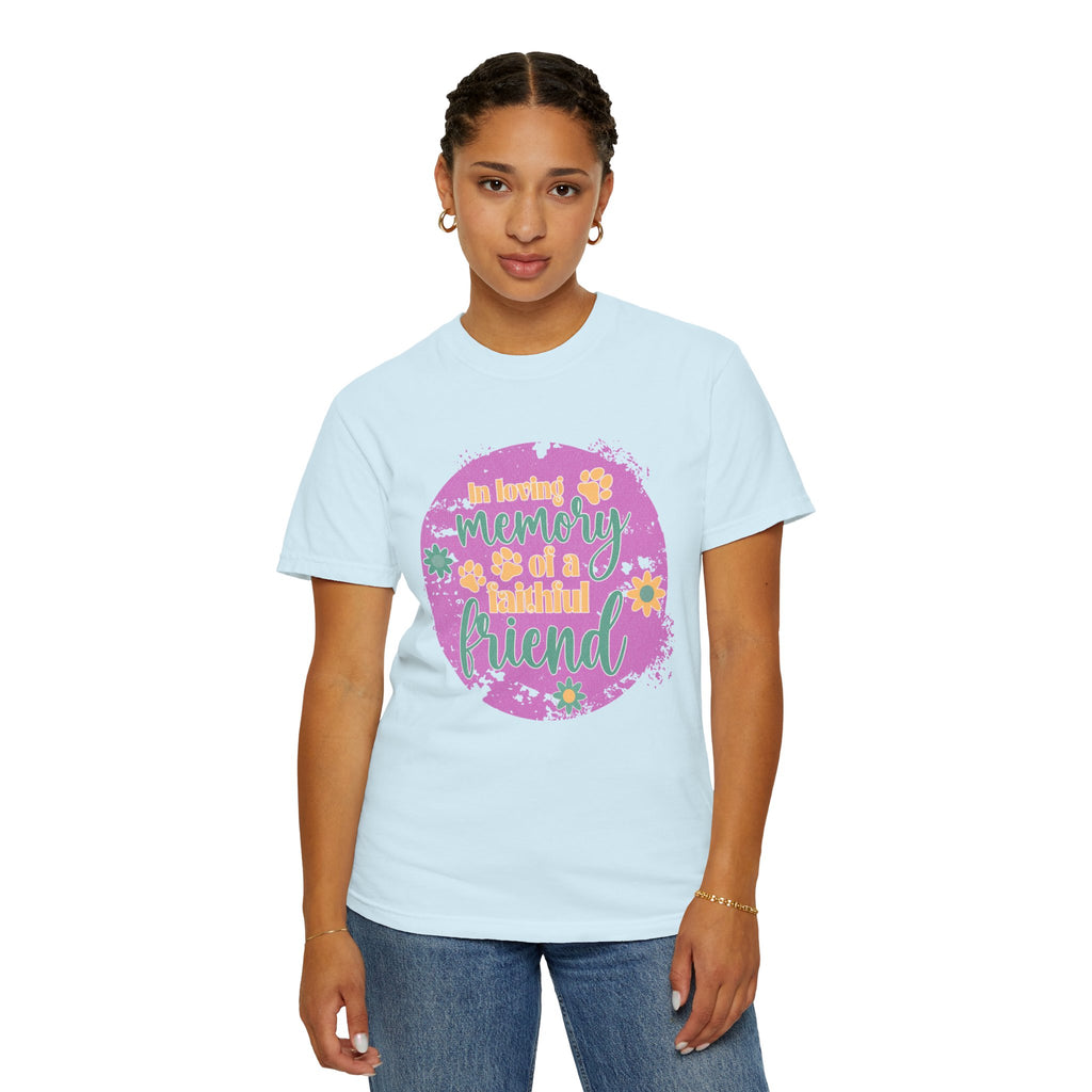 Textured Retro Faithful Friend Memorial Tee