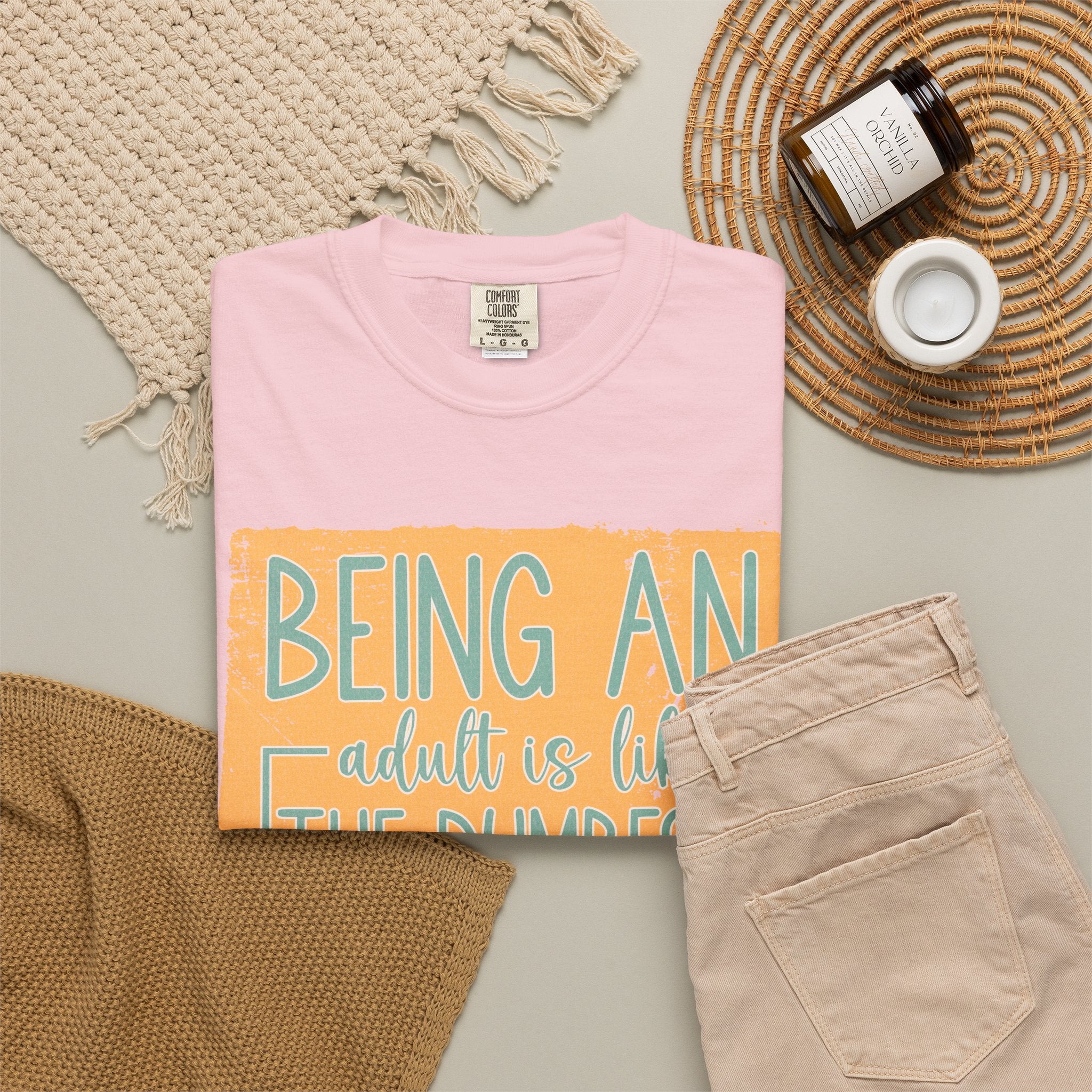 Being an Adult Is Like the Dumbest Thing I’ve Ever Done Textured T-Shirt