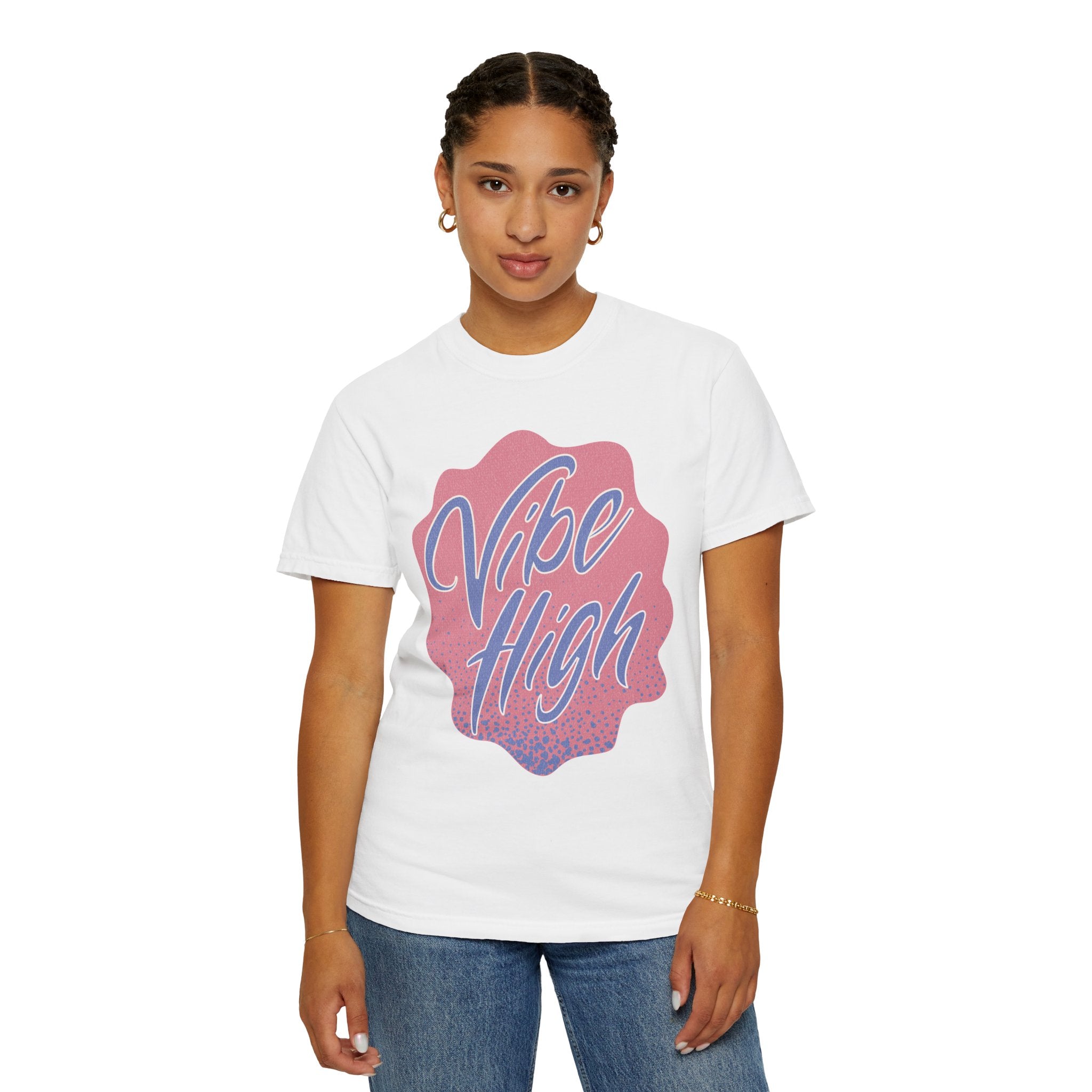 Vibe High Graphic Textured T‑Shirt
