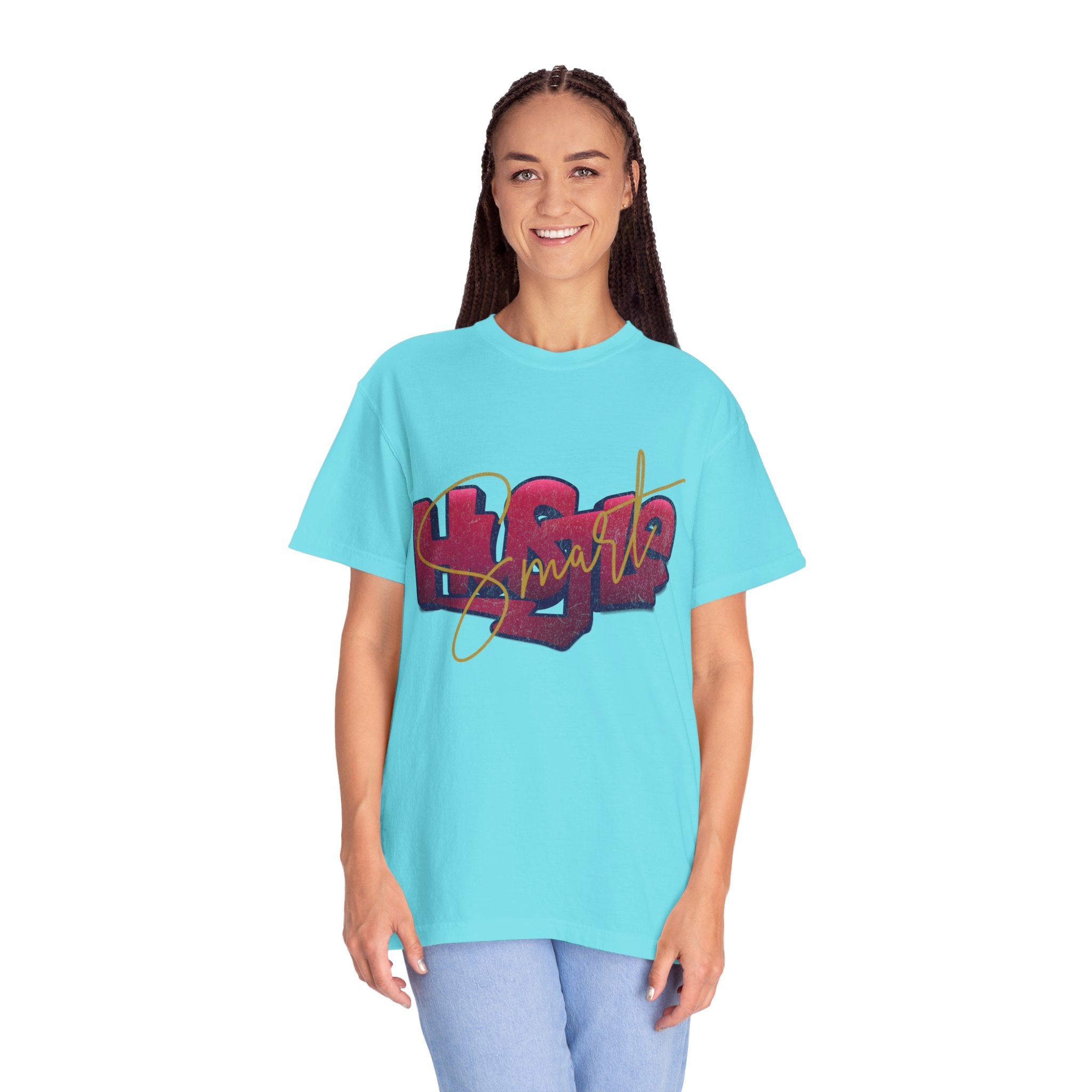 Textured Retro Hustle Smart Graphic Shirt