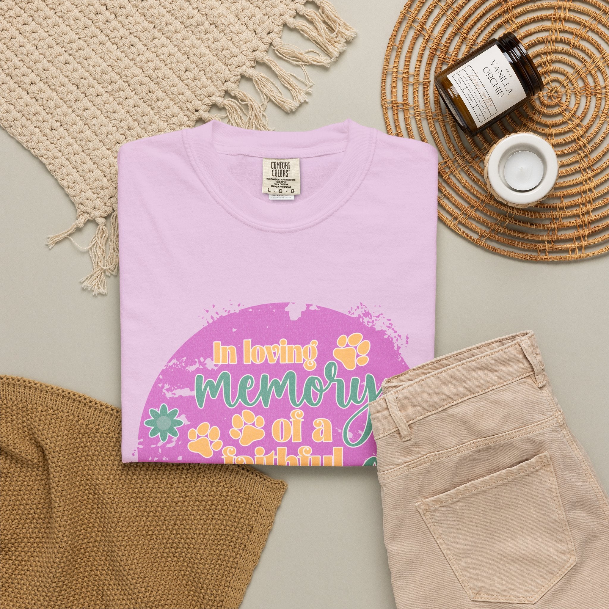 Textured Retro Faithful Friend Memorial Tee