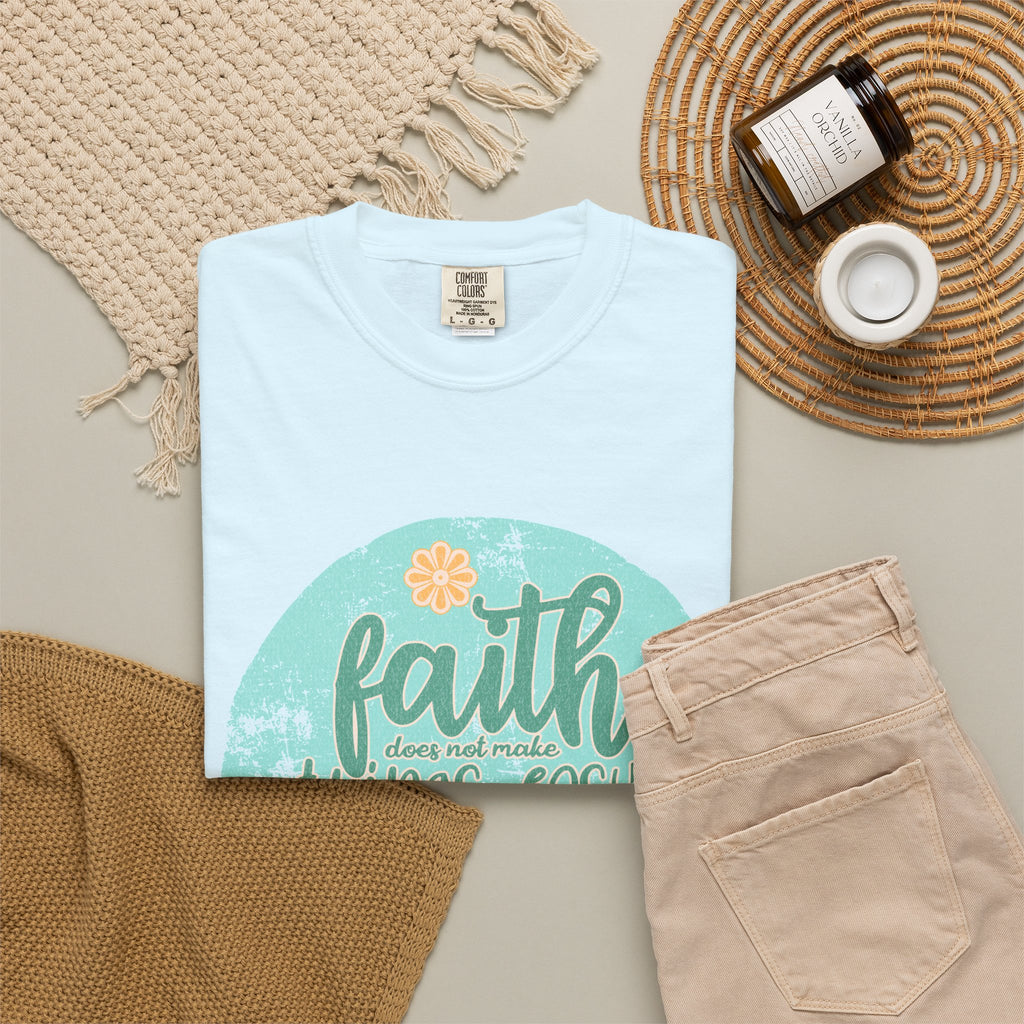 Faith Makes All Things Possible T-Shirt |Textured Inspirational Tee