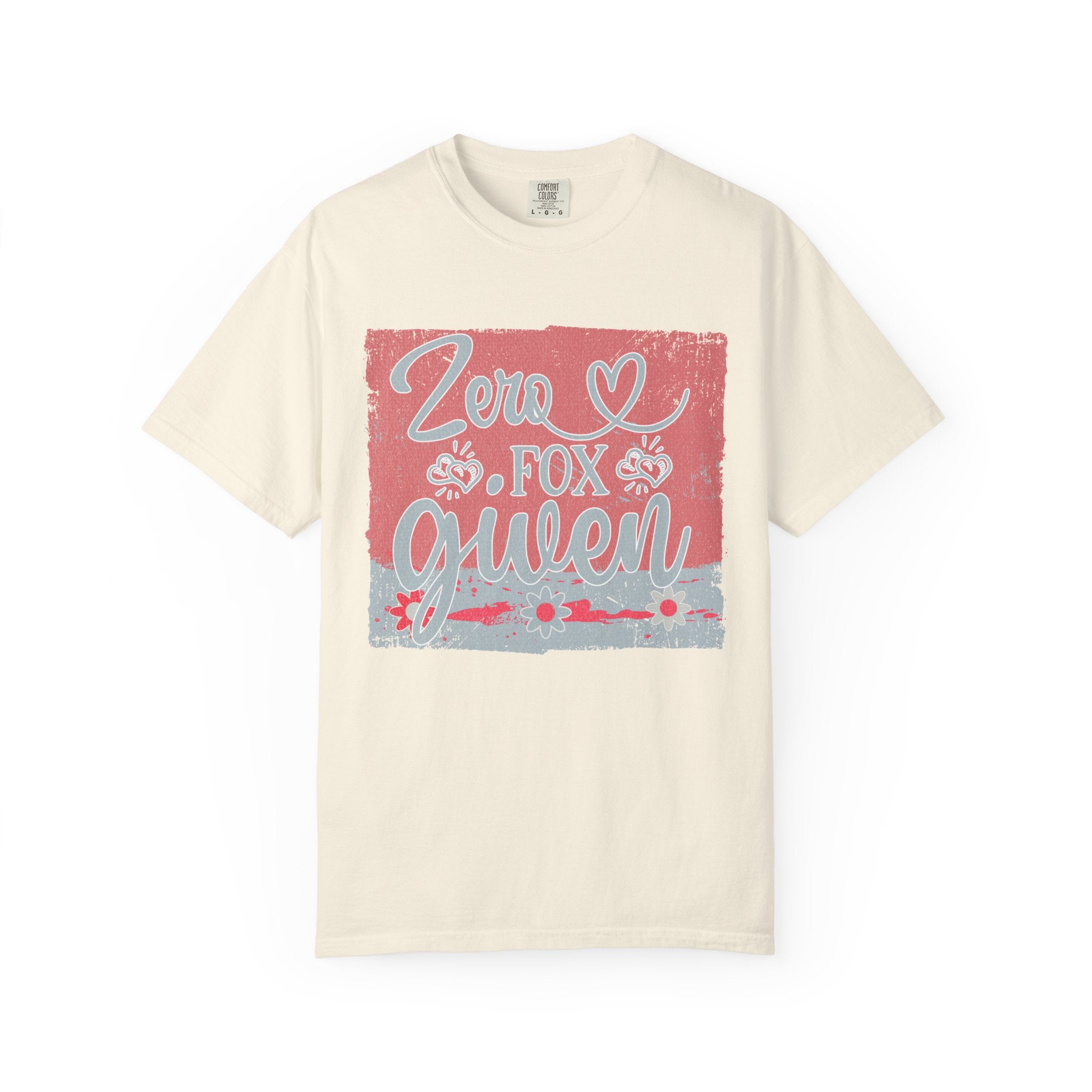 Textured Zero Fox Given T‑Shirt — Funny Retro Rose Graphic Tee