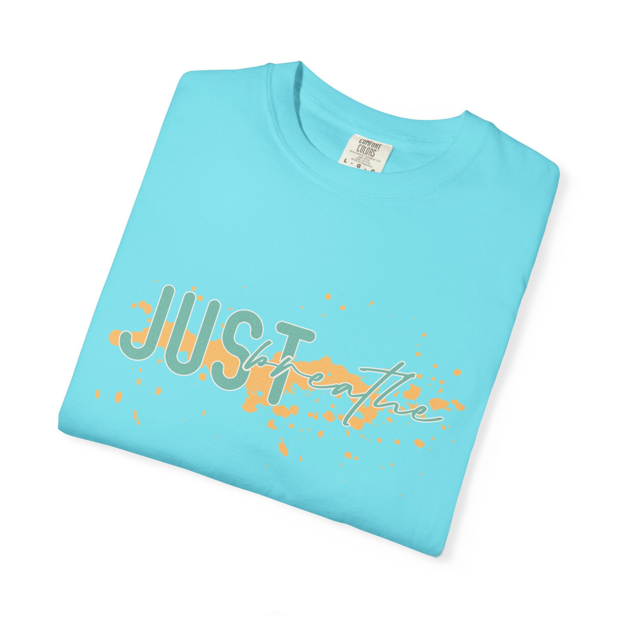 Just Breathe Textured T-Shirt — Relaxed Inspirational Graphic Tee
