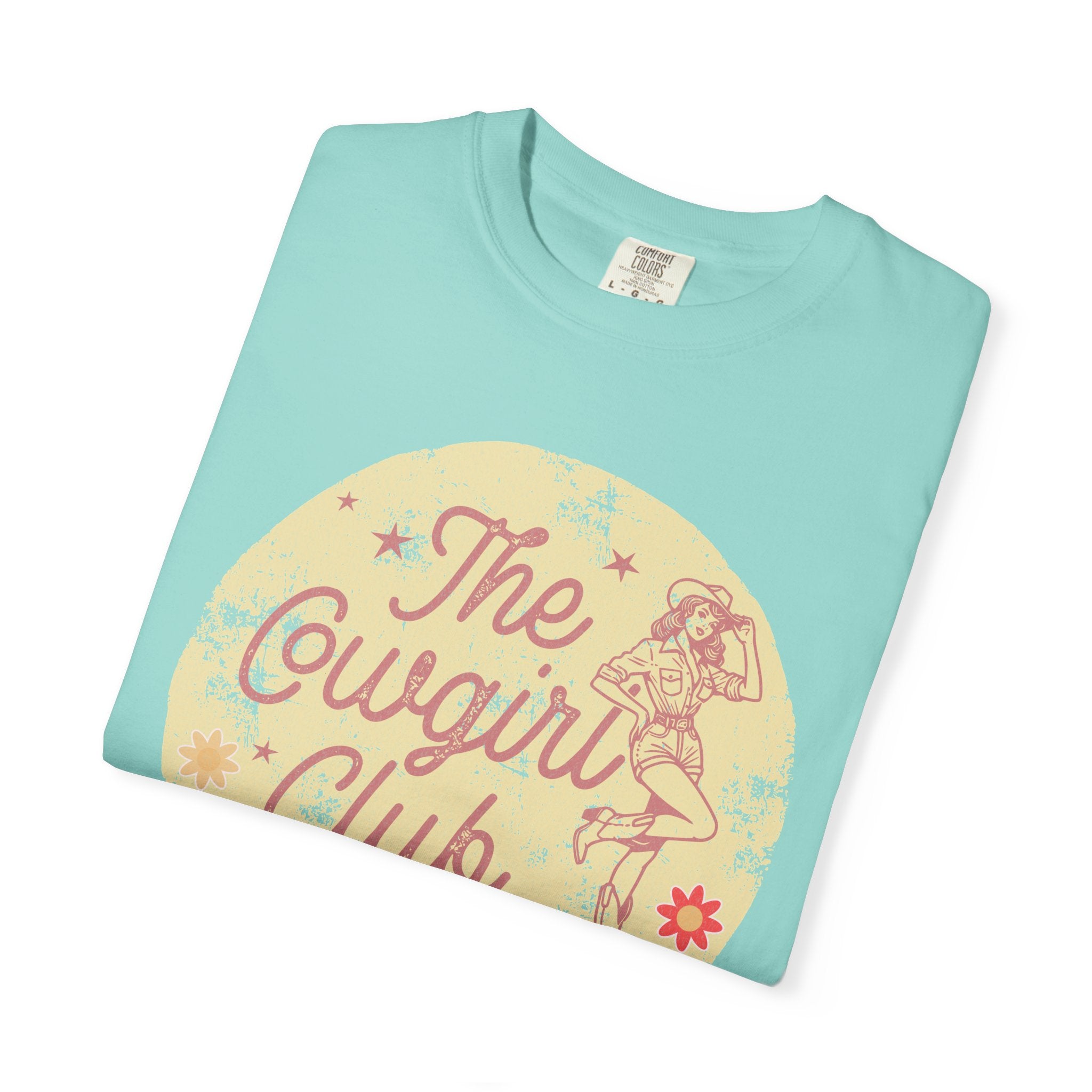 The Cowgirl Club Graphic T-Shirt — Retro Western Textured Tee