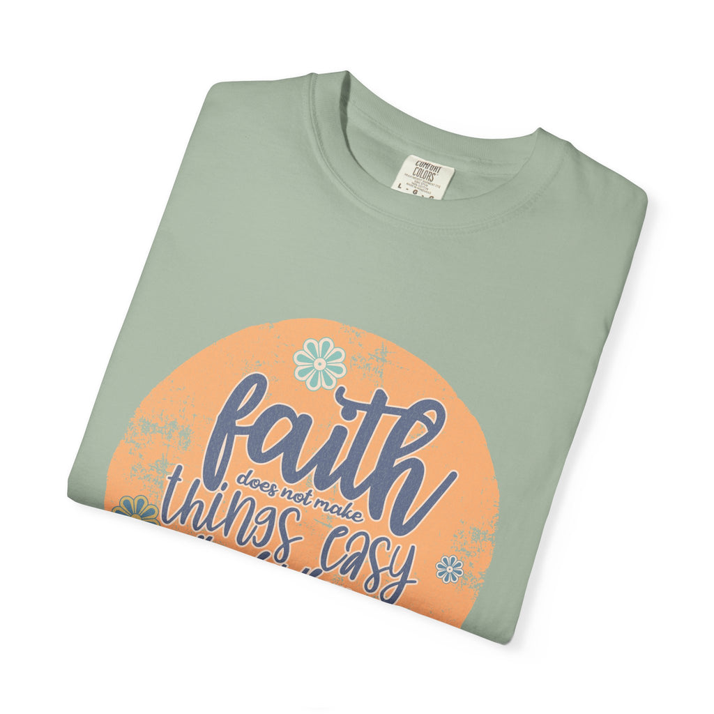 Faith Makes Things Possible T-shirt | Textured Inspirational Quote