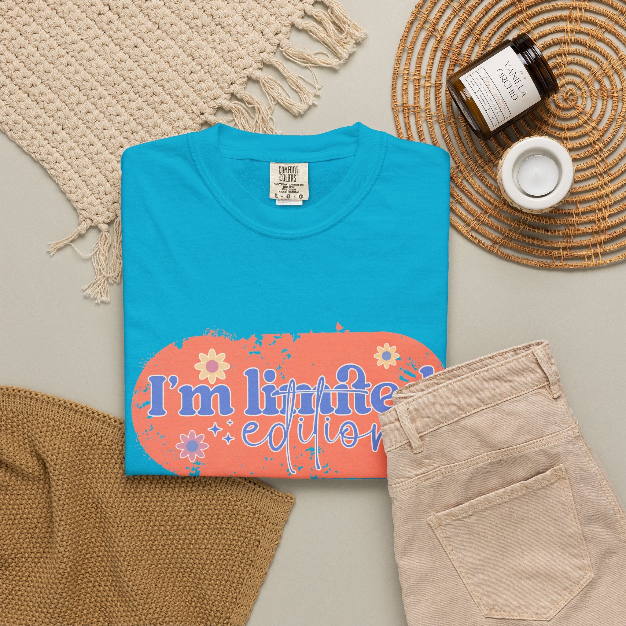 Textured I'm Limited Edition T-Shirt — Retro Floral Graphic Tee