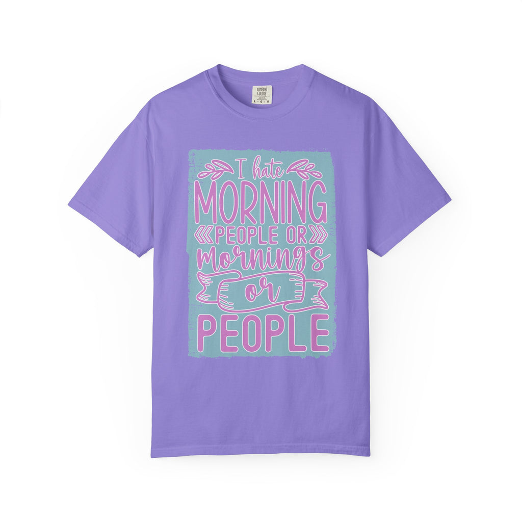 Textured Morning People Or Mornings For People T-Shirt
