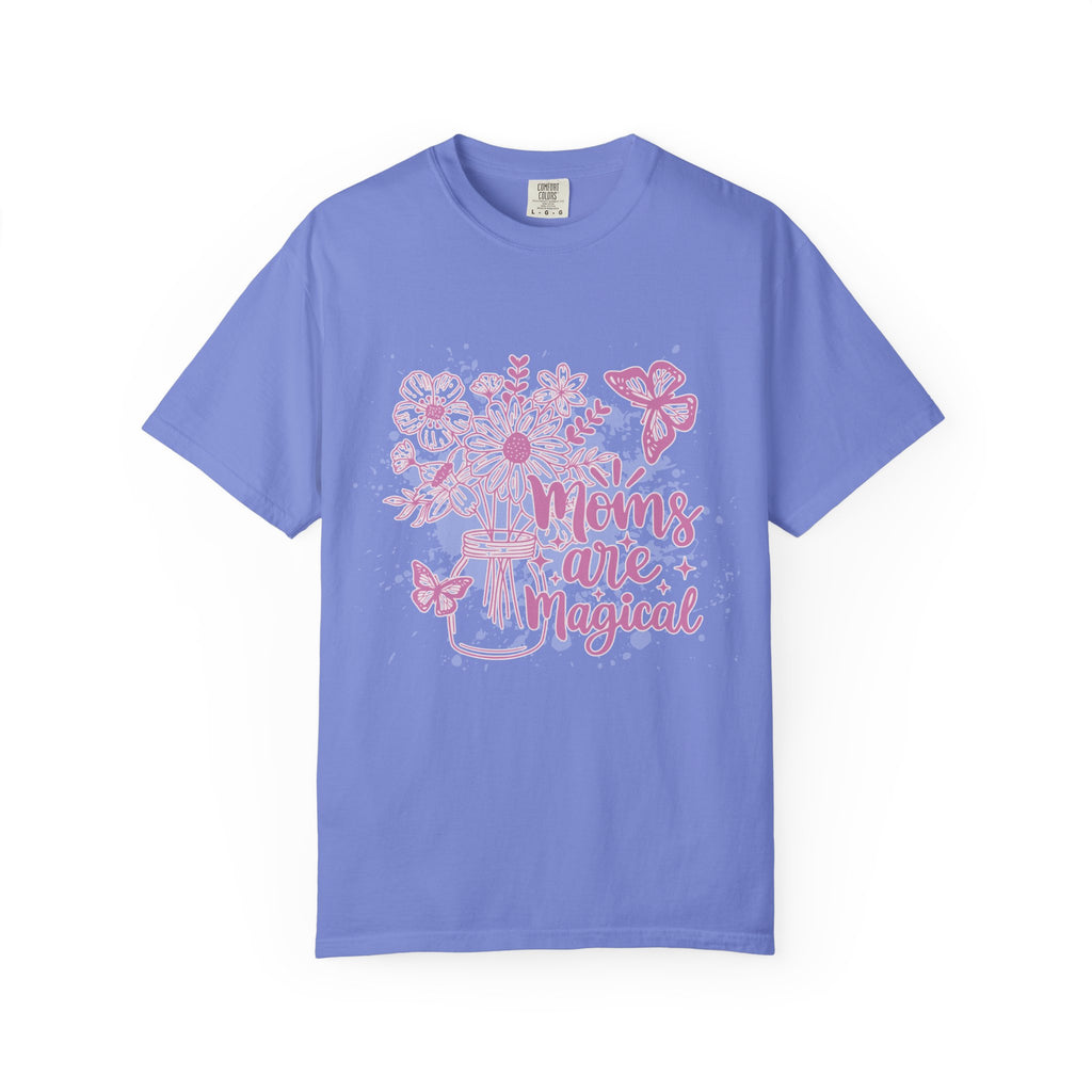 Mom's Are Magical Textured T-Shirt — Floral  Mother's Day Tee