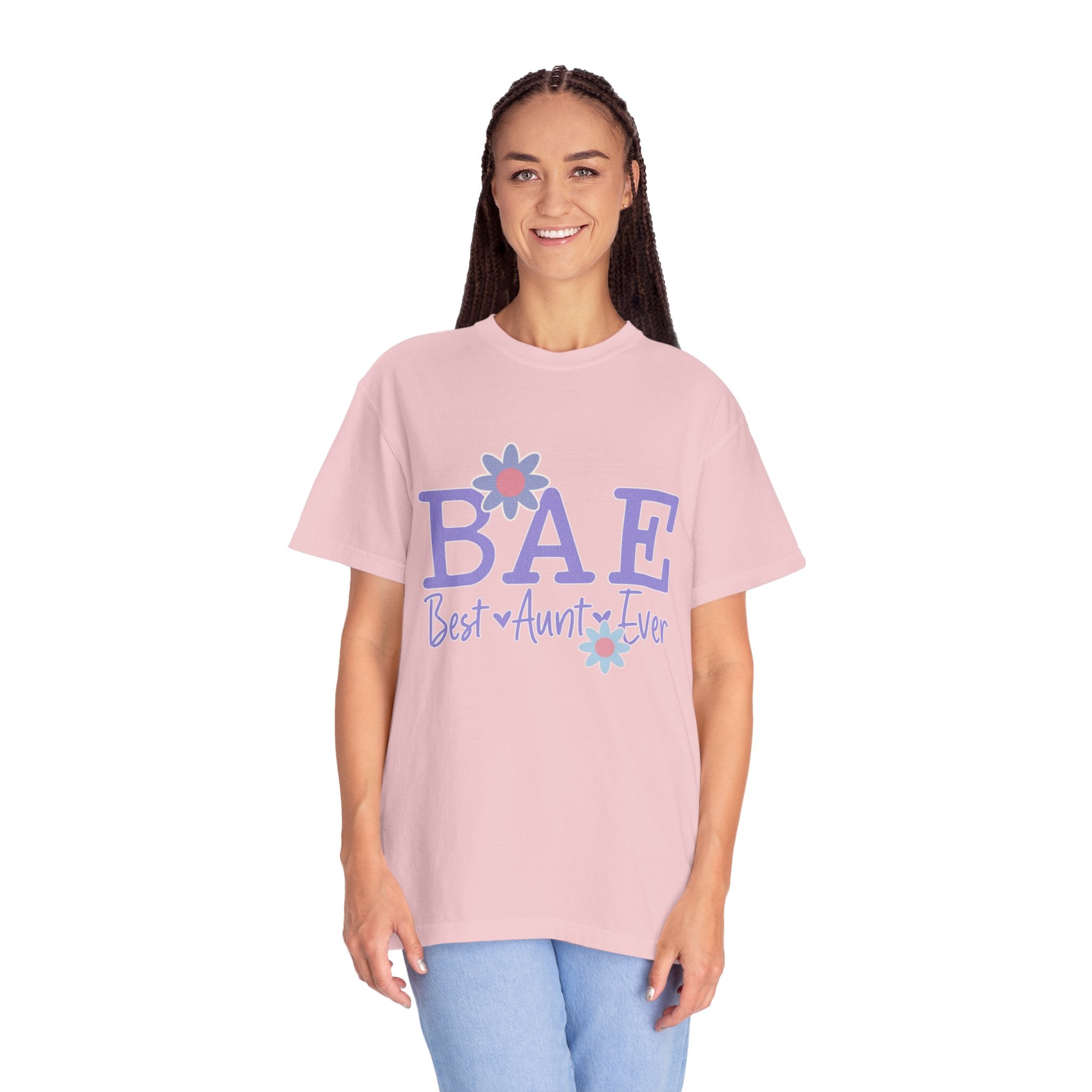 BAE Best Aunt Purple Textured Tee