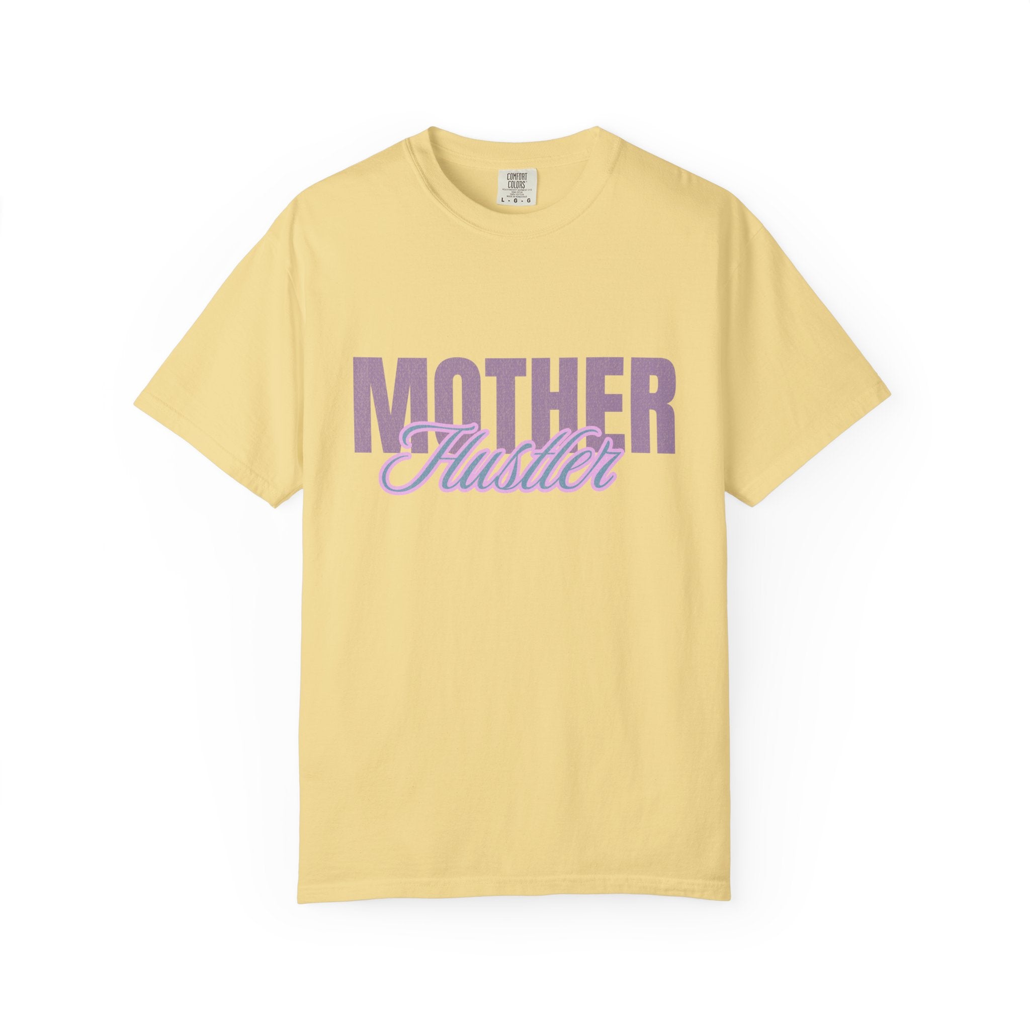 Retro Mother Hustler Vintage Tee Textured Garment-Dyed T-shirt