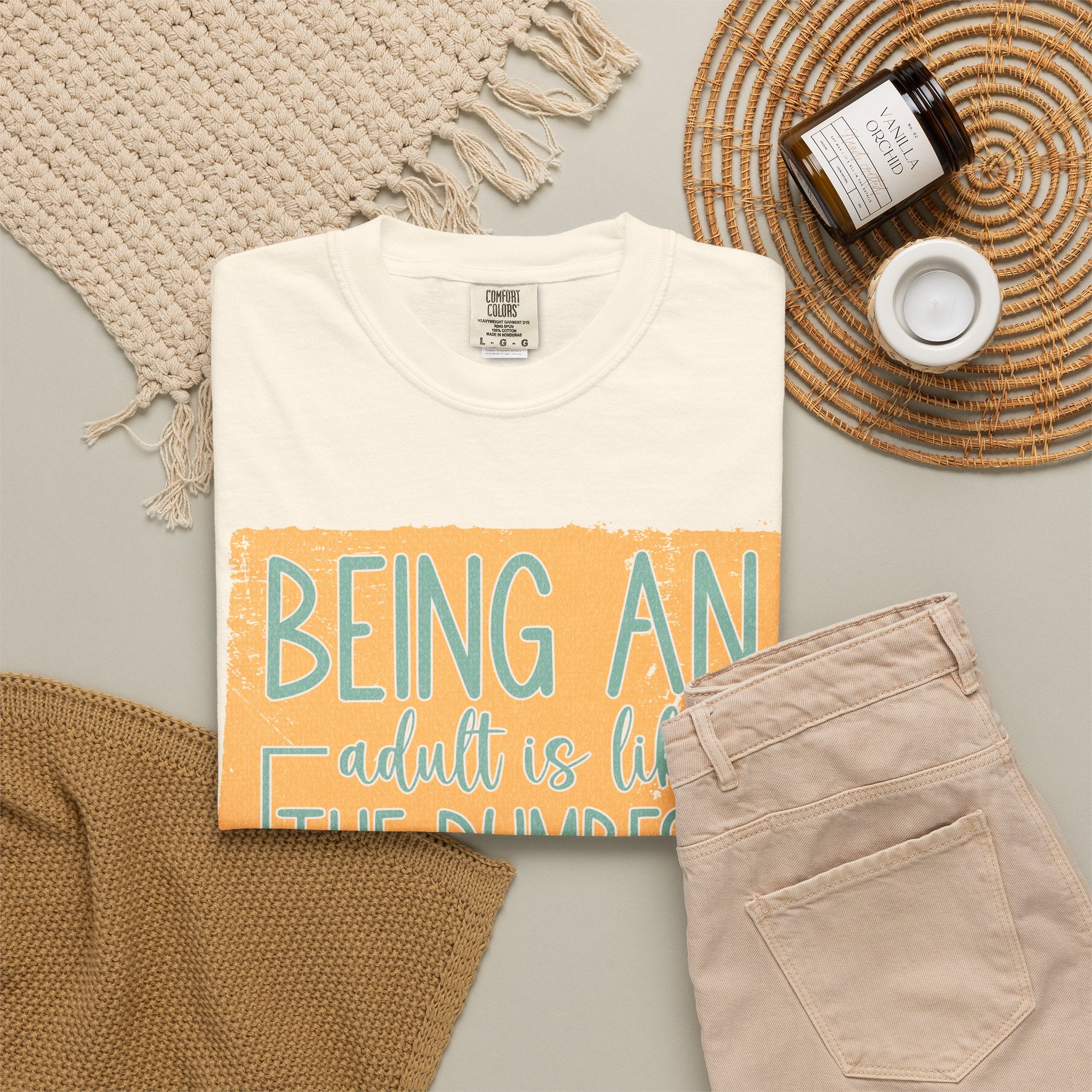 Being an Adult Is Like the Dumbest Thing I’ve Ever Done Textured T-Shirt