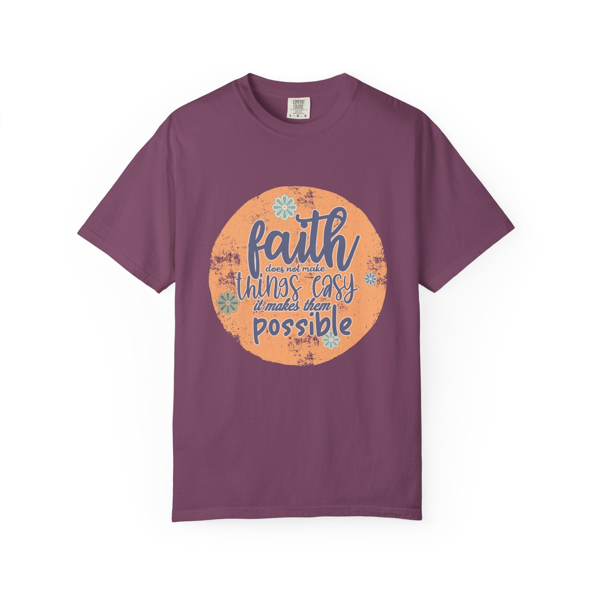 Faith Makes Things Possible T-shirt | Textured Inspirational Quote