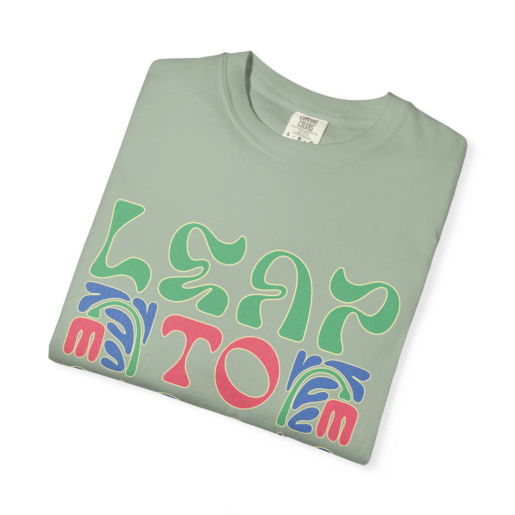 Leap To Soar T-shirt |Textured Retro Psychedelic Typography