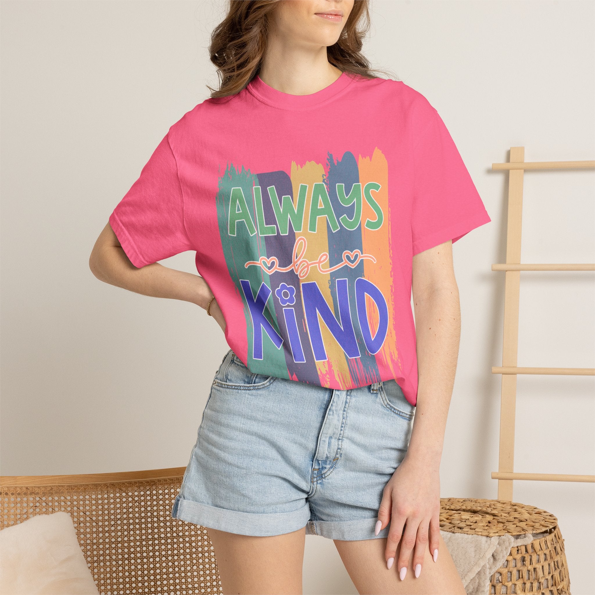 Textured Always Kind T-Shirt — Inspirational Positive Message Tee