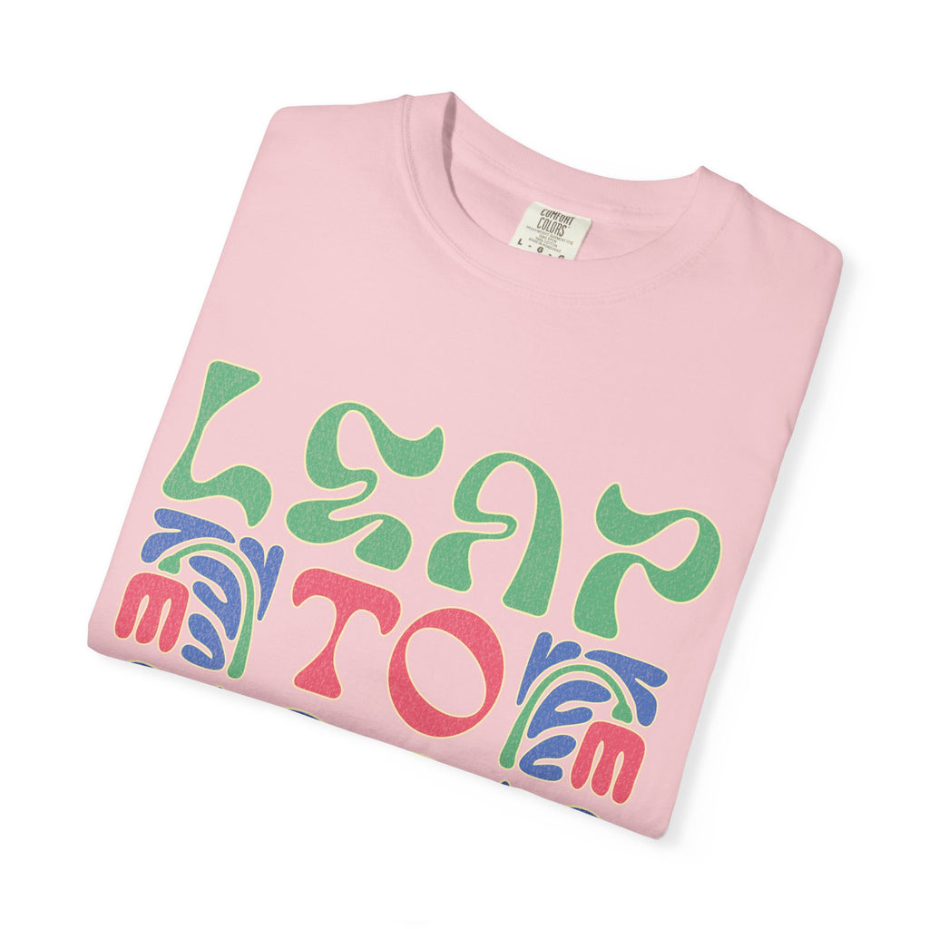 Leap To Soar T-shirt |Textured Retro Psychedelic Typography