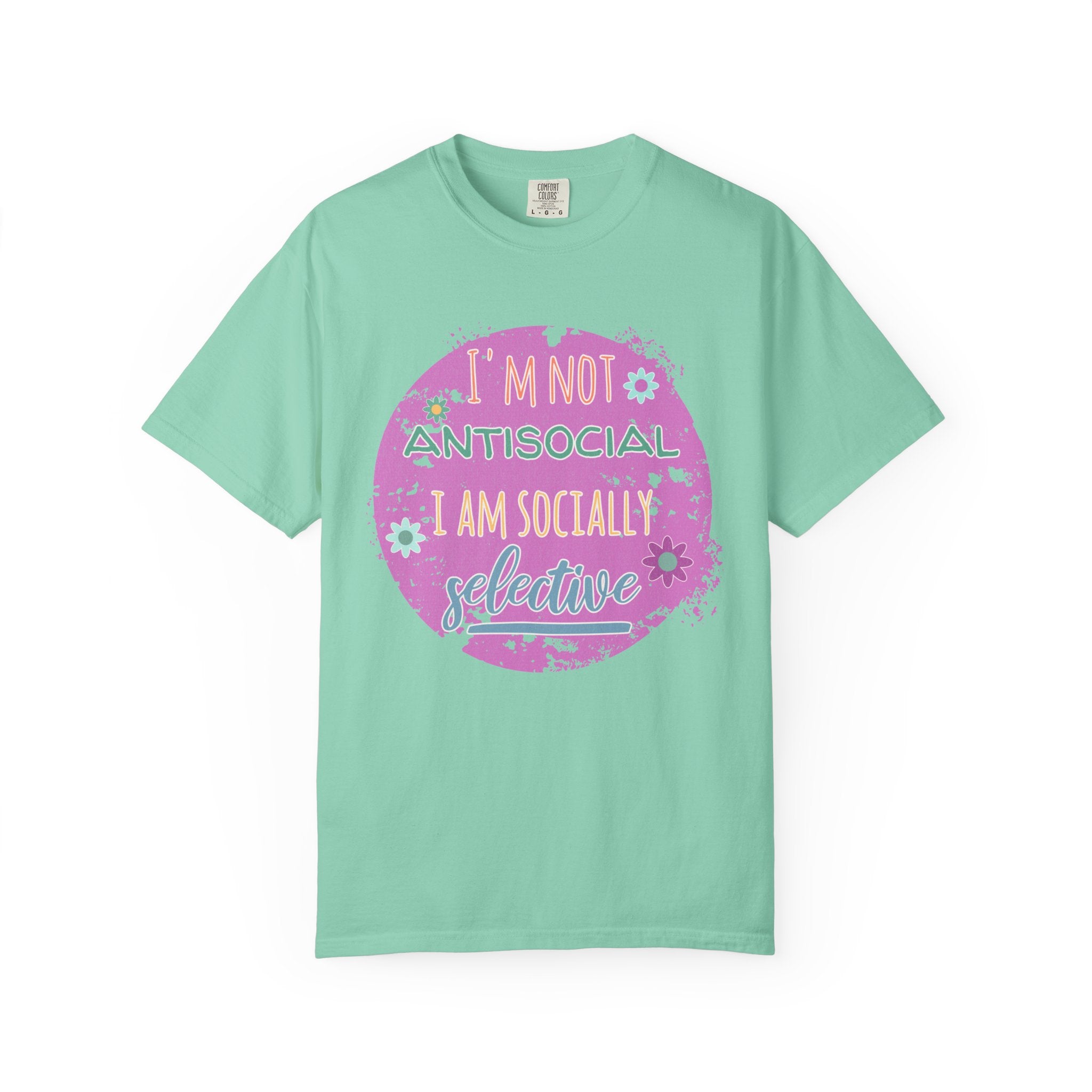 Textured I'm Not Antisocial I Am Socially Selective T-Shirt