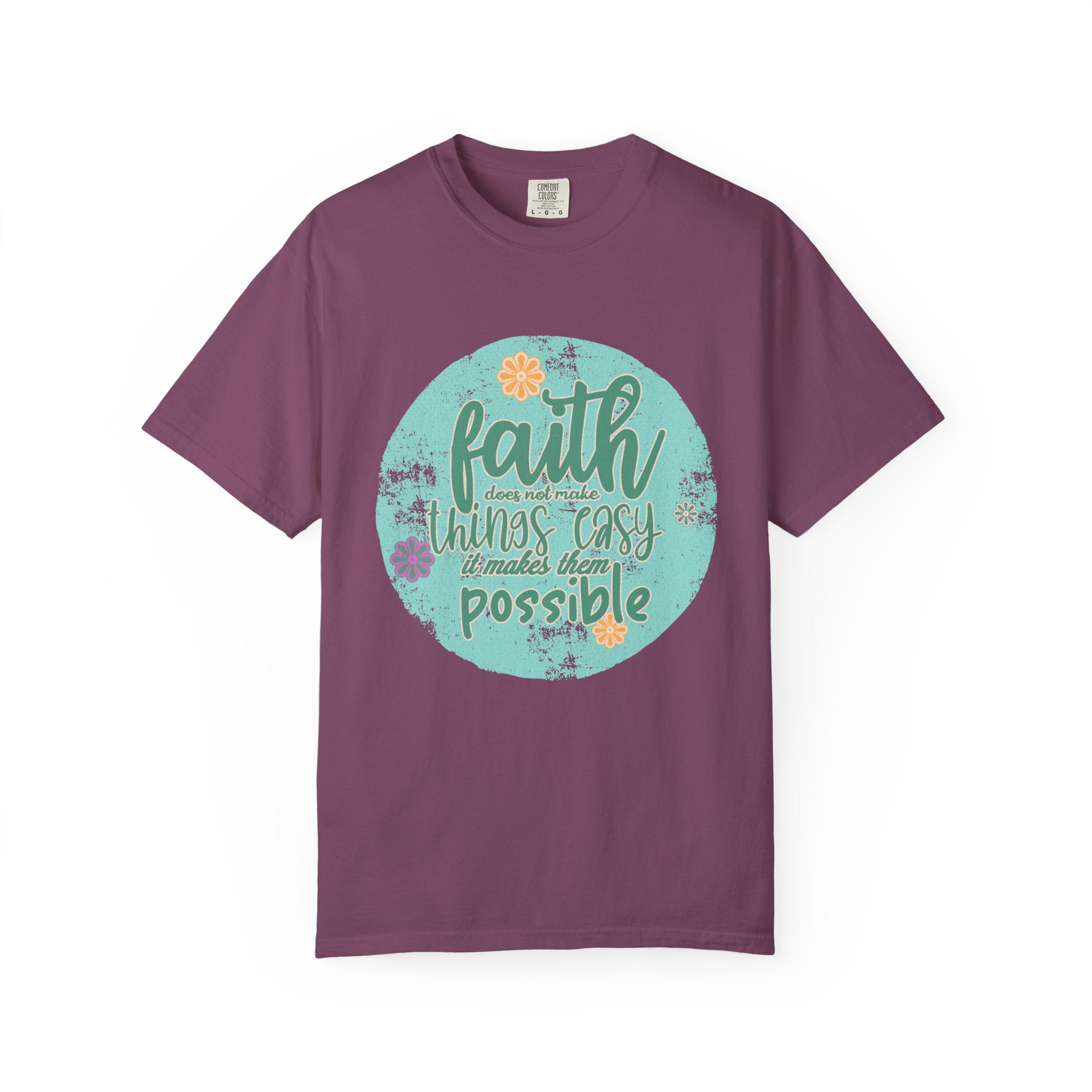 Faith Makes All Things Possible T-Shirt |Textured Inspirational Tee