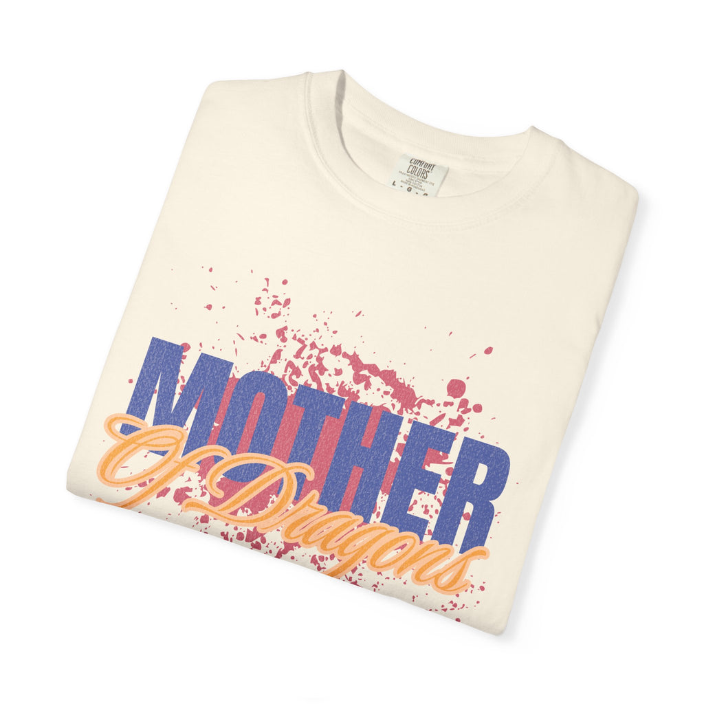 Mother of Dragons Textured T-Shirt — Bold Fantasy Tribute Tee
