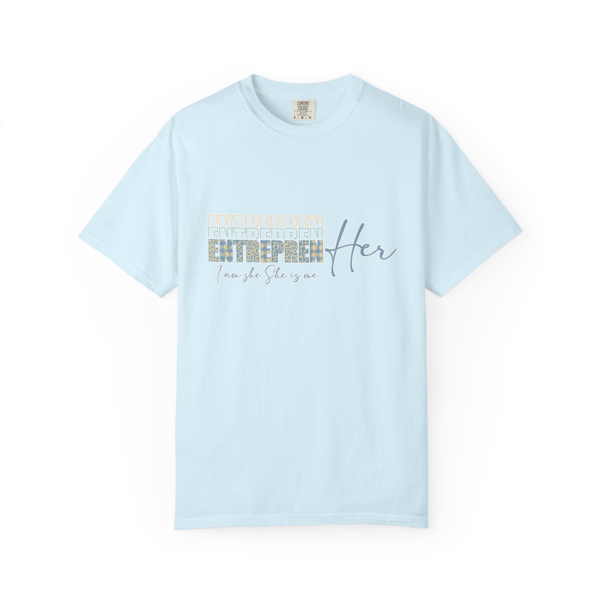 EntreprenHer Leopard Print Script Tee — "I run this, She runs you" Inspirational Graphic Tee