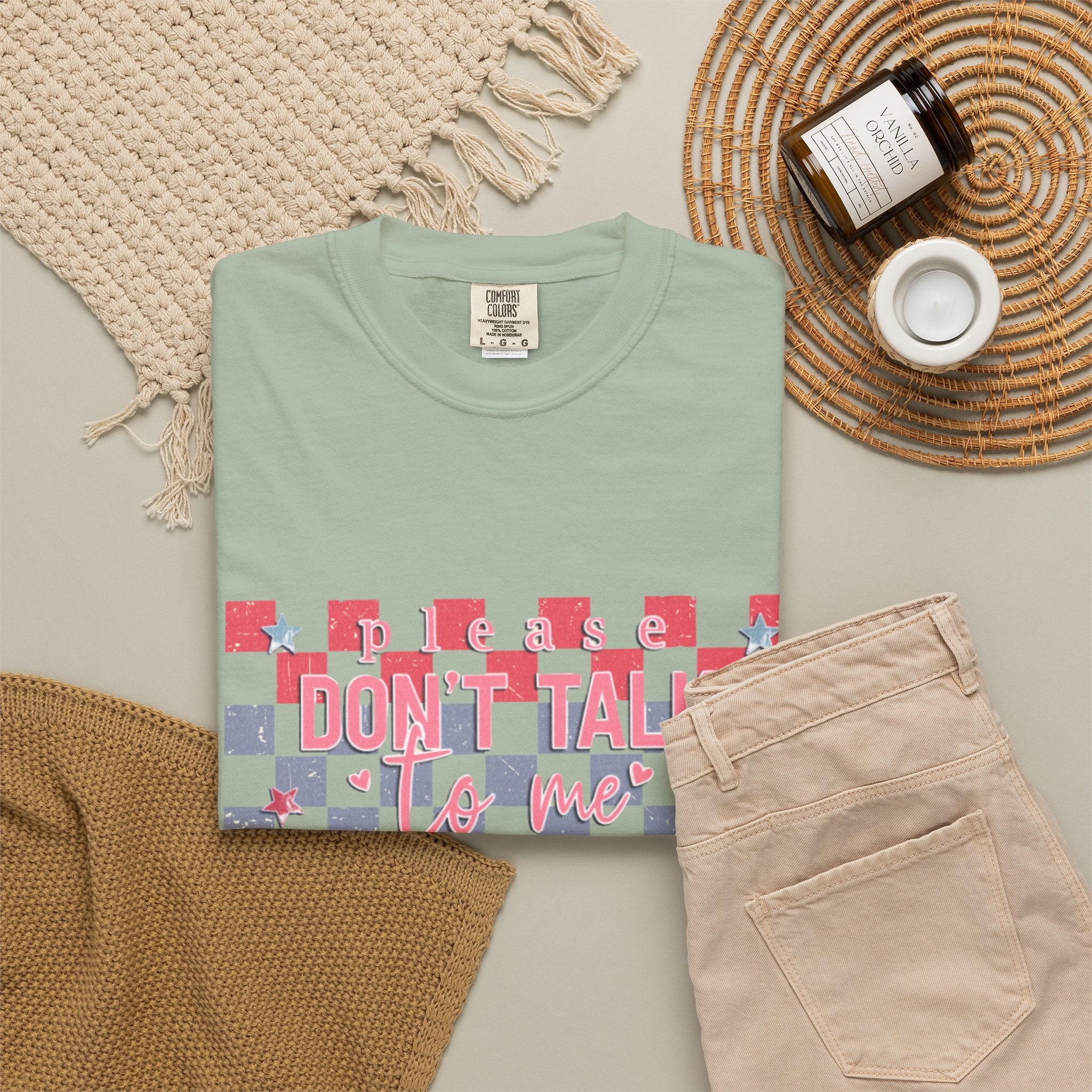 Textured Don’t Talk To Me Checkerboard T-Shirt