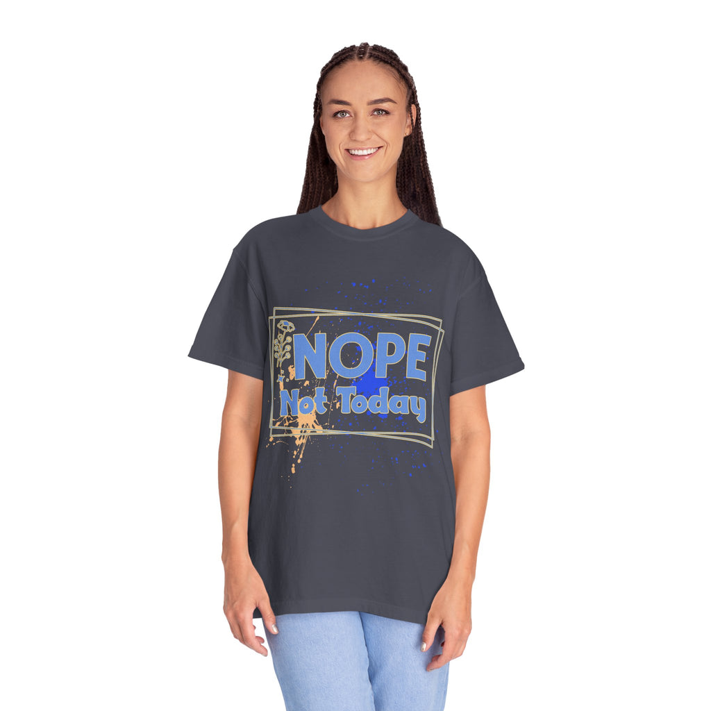 Textured Retro Nope Not Today Tee