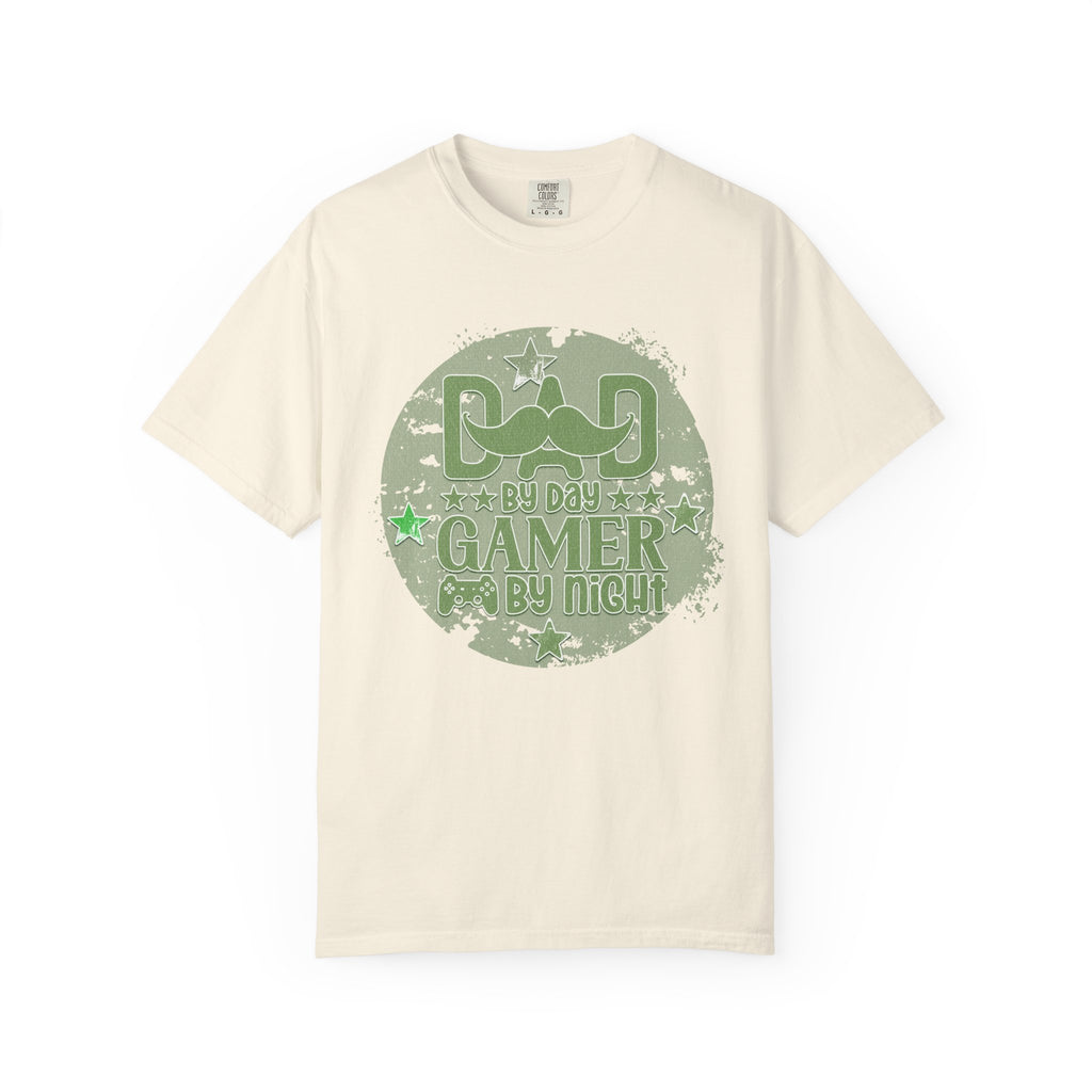 Dad By Day Gamer By Night Textured T-Shirt