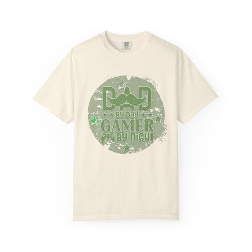 Dad By Day Gamer By Night Textured T-Shirt