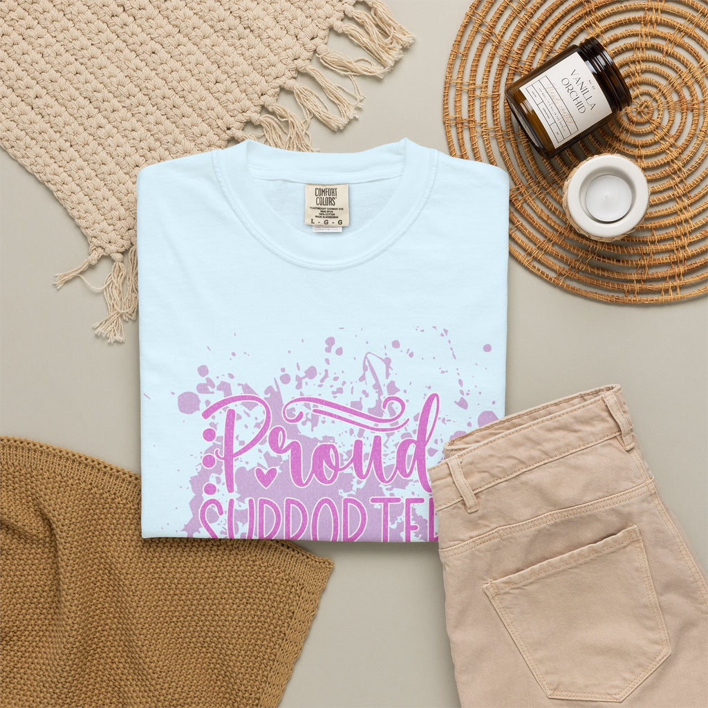 Textured Proud Supporter of Messy Hair and Sweatpants T-Shirt