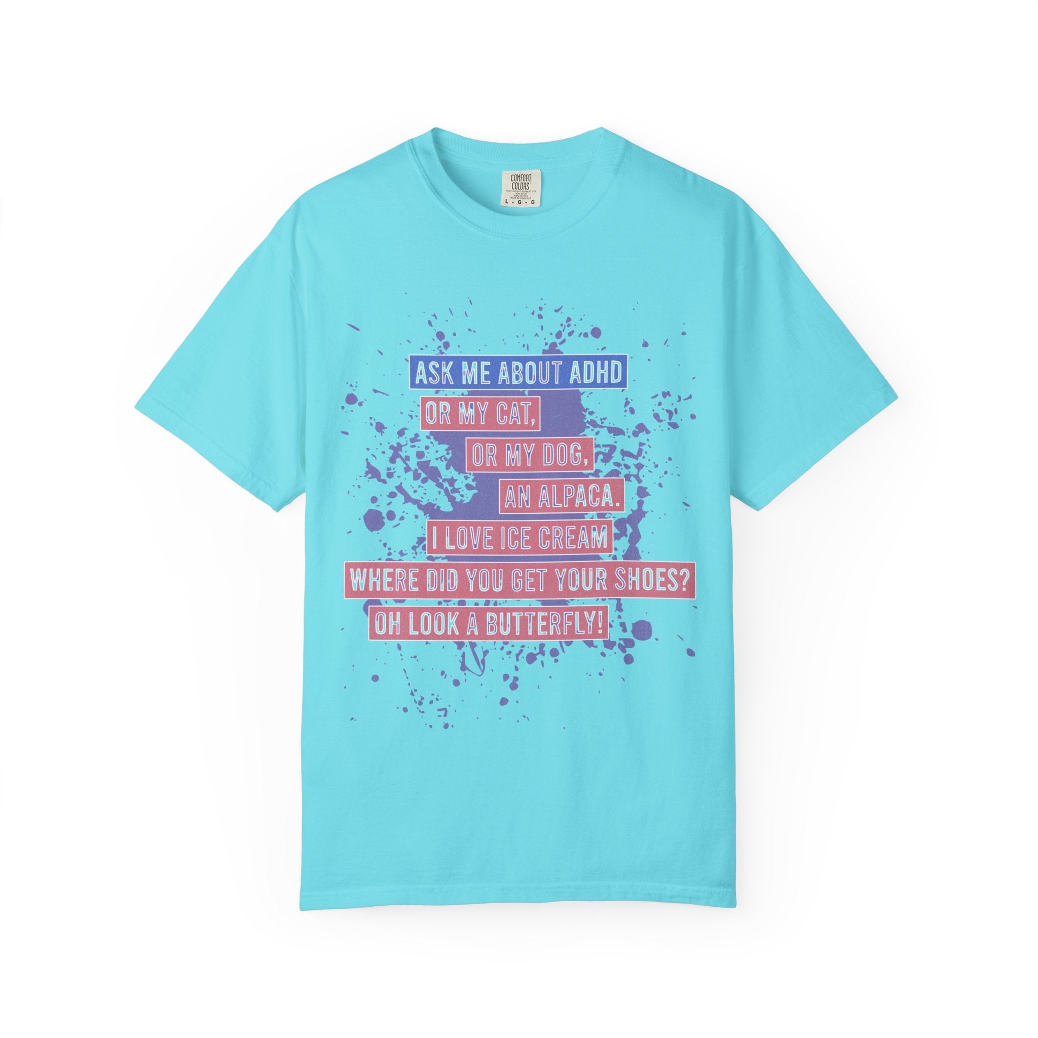 ADHD Funny Quote T-Shirt — 'Ask Me About ADHD' Graphic Tee