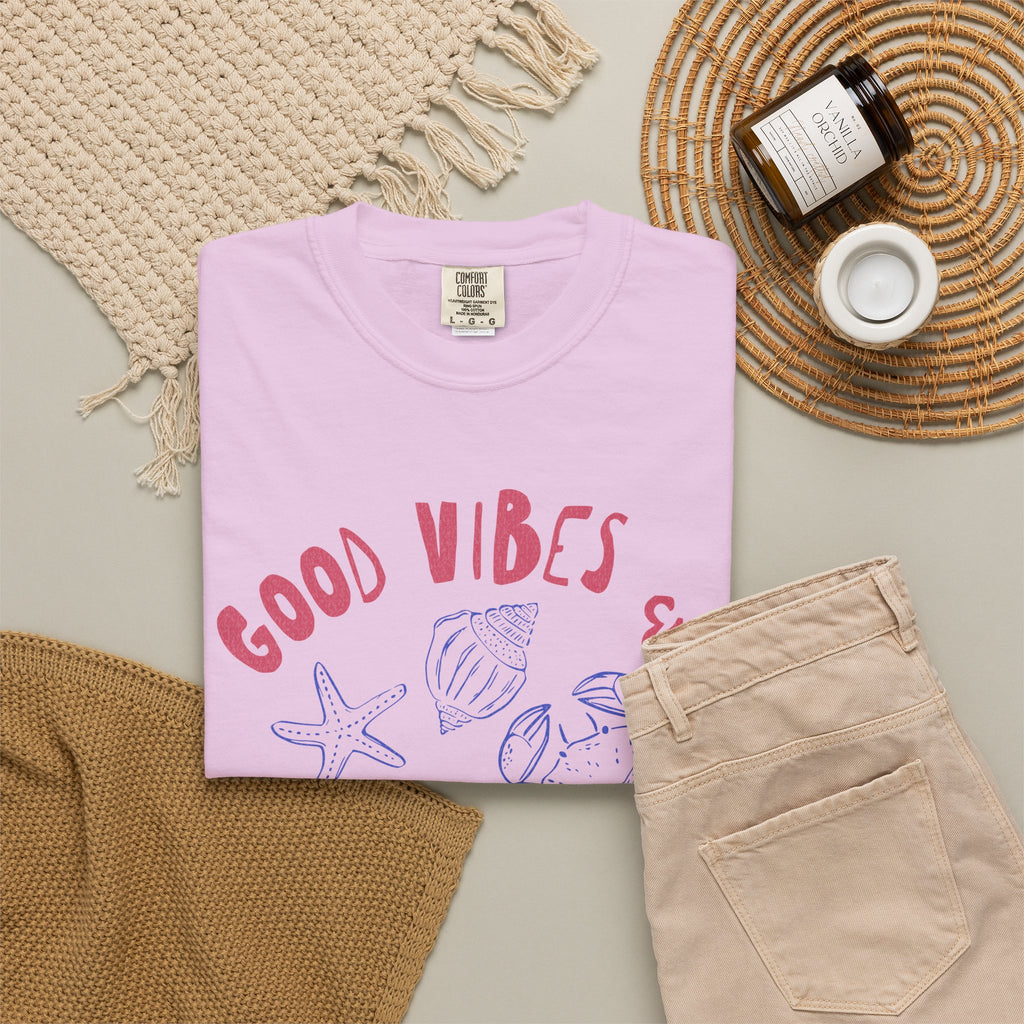Good Vibes & Ocean Tides Textured Tee