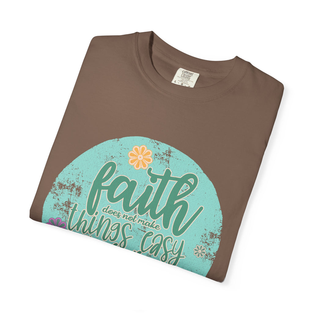 Faith Makes All Things Possible T-Shirt |Textured Inspirational Tee