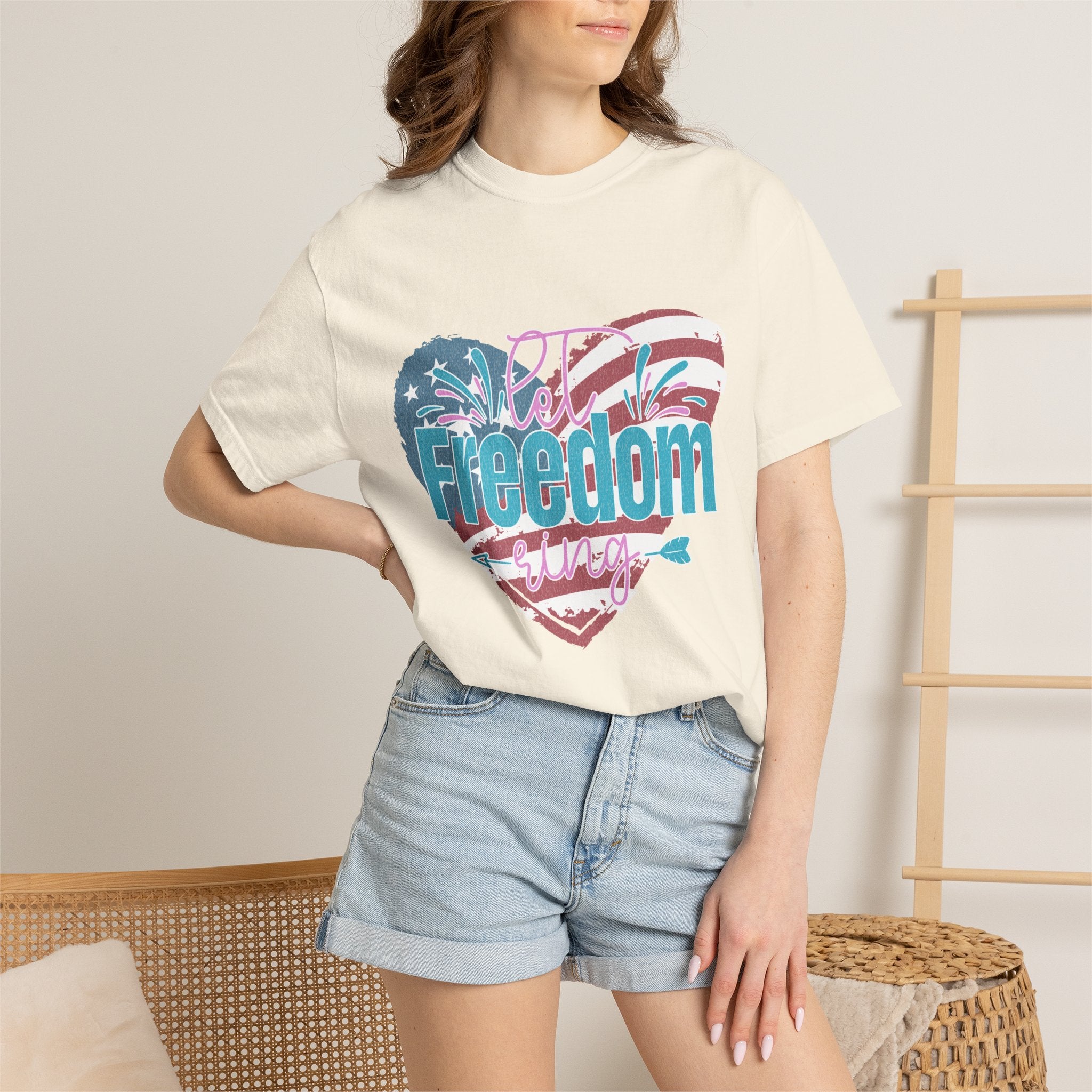 Let Freedom Ring Patriotic  Textured Shirt
