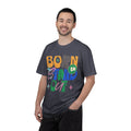 Born to Stand Out Graphic Textured T-Shirt