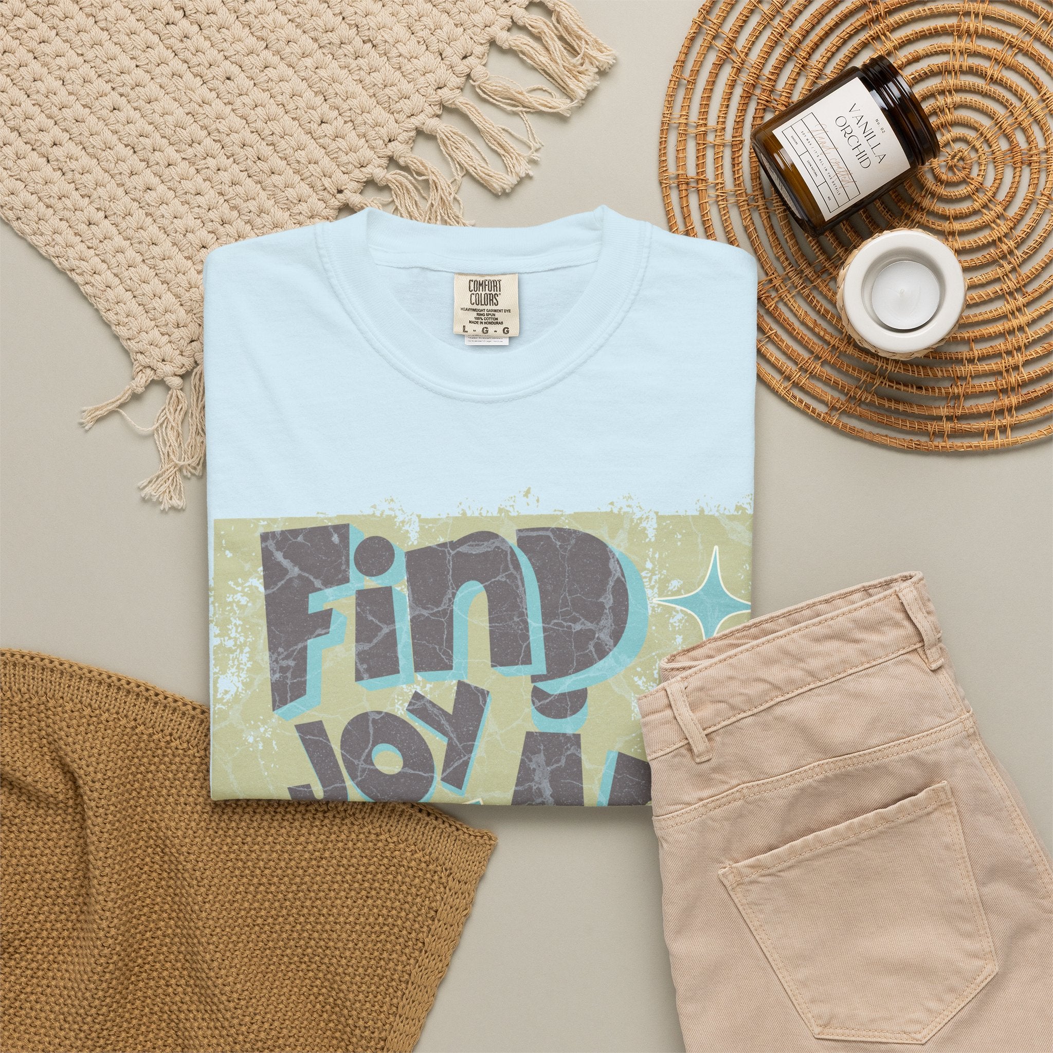Find Joy In Simple Things Textured T-Shirt