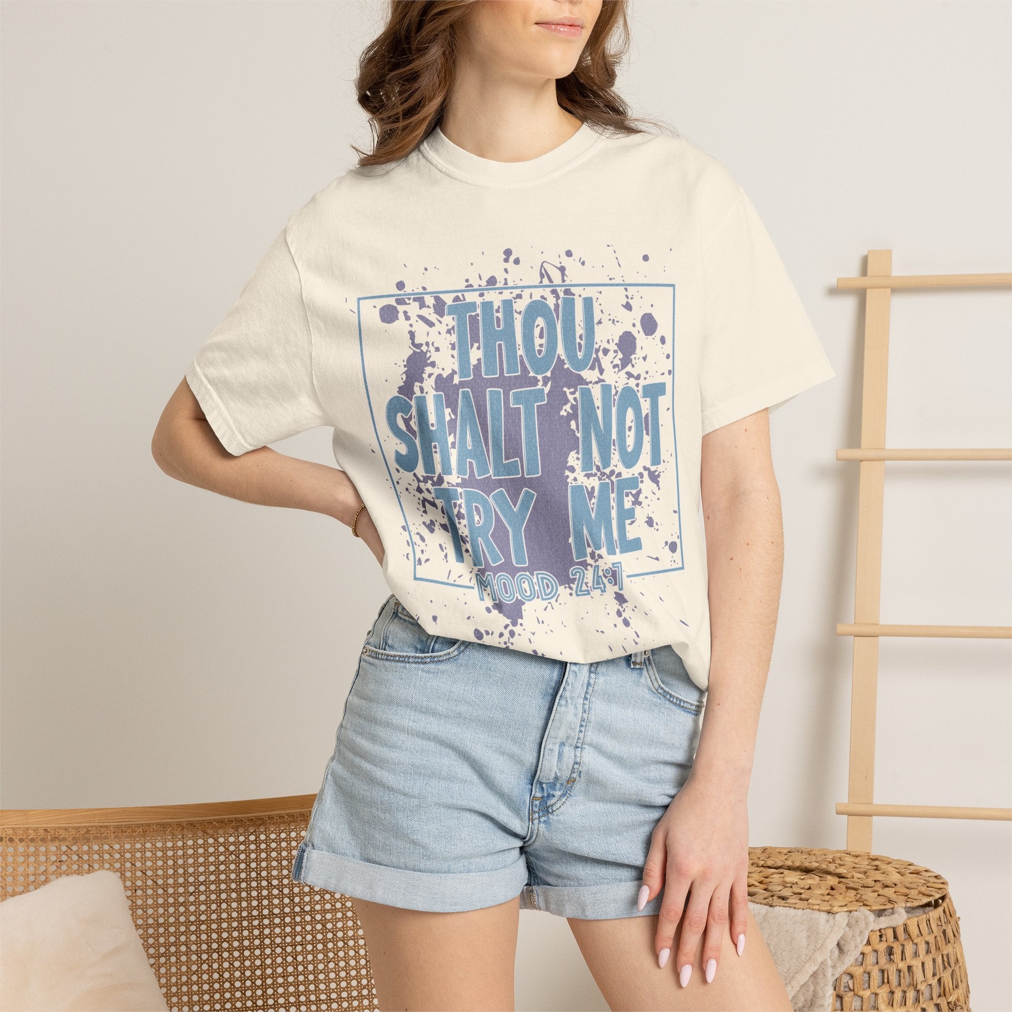 Textured Retro Funny Antisocial Sarcastic Tee