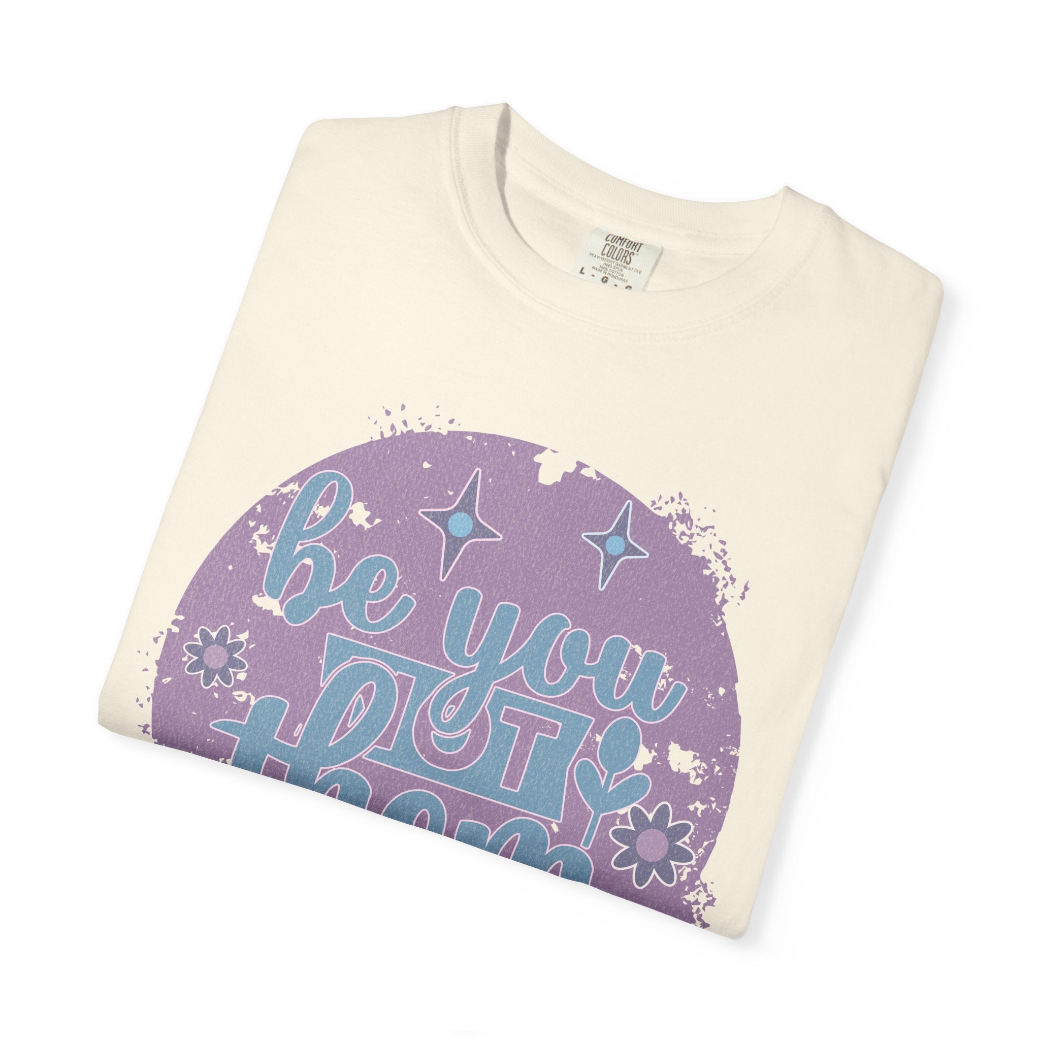 Be You, Not Them Textured T-Shirt — Retro Positive Graphic Tee