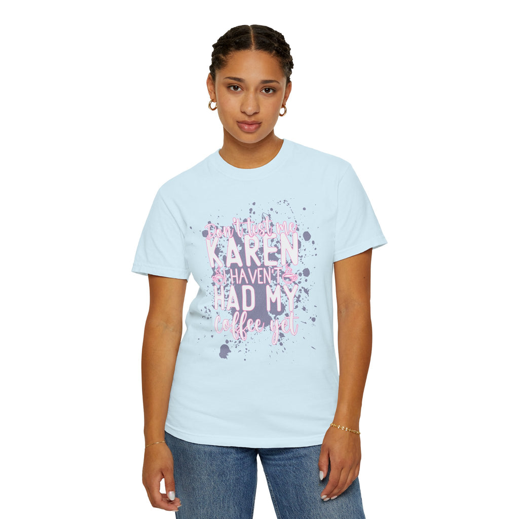Textured Retro Karen Coffee Graphic Tee