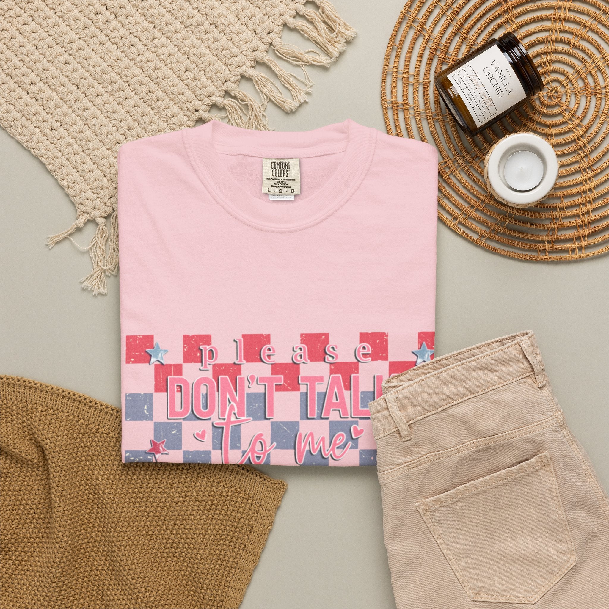 Textured Don’t Talk To Me Checkerboard T-Shirt
