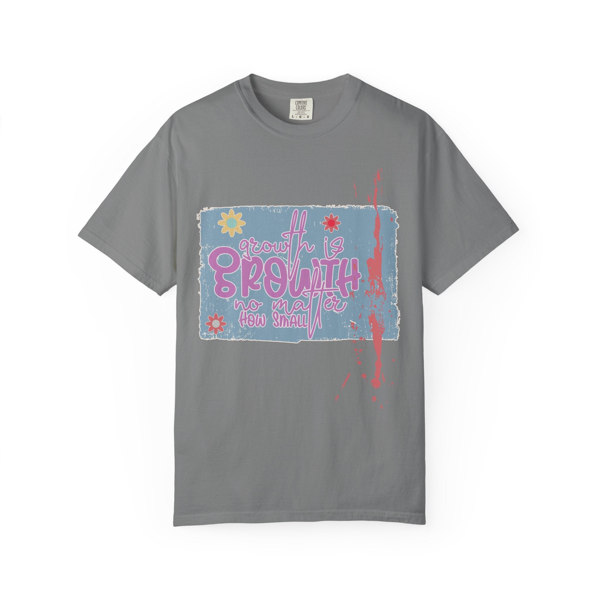 Growth Mindset T-Shirt — "Growth" Floral Graphic Tee