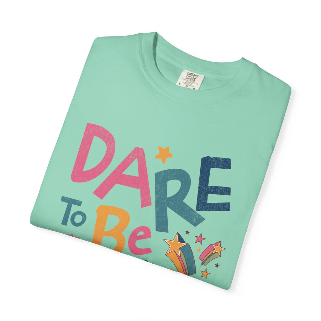 Dare to Be Different graphic T-Shirt | Textured Positive Typography Tee