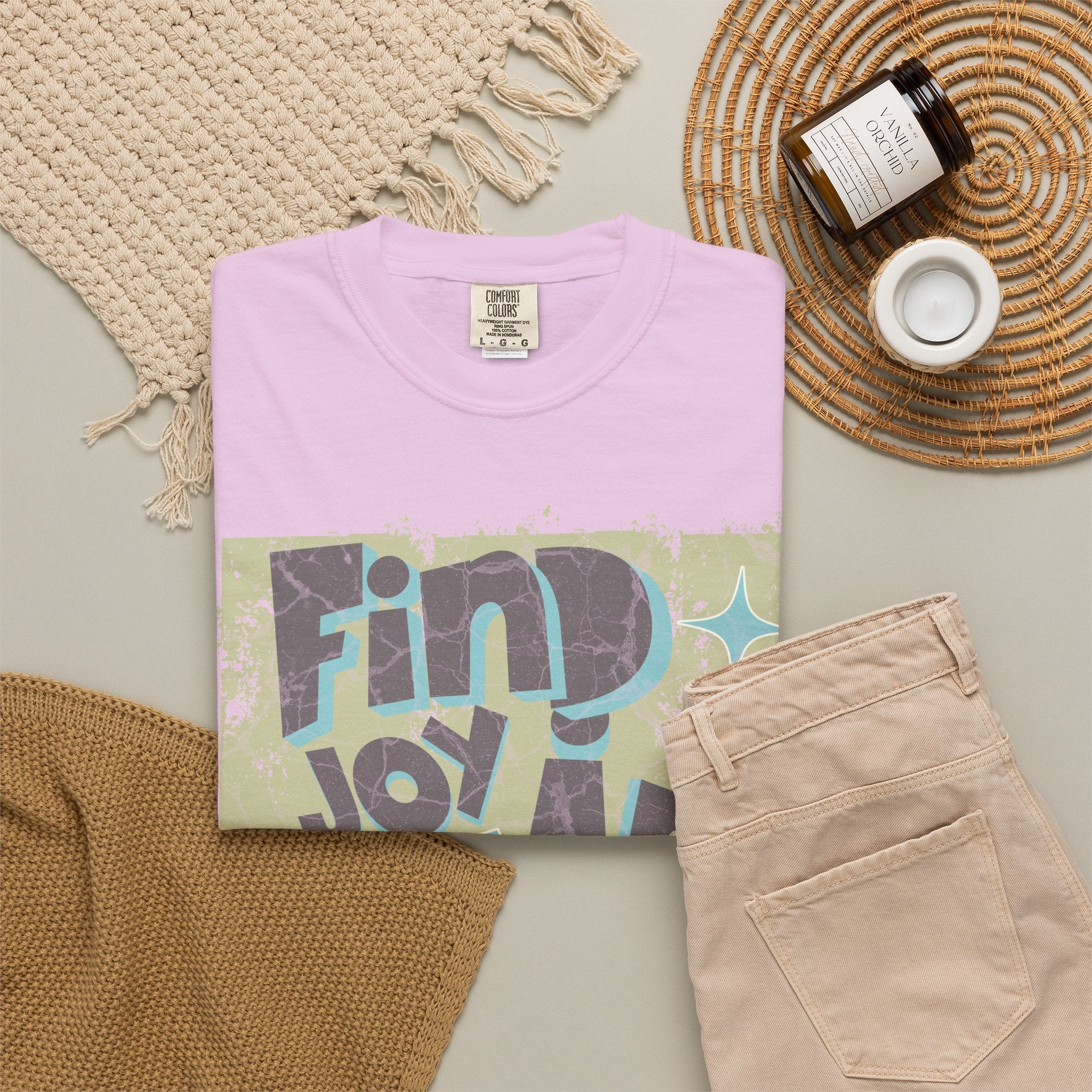 Find Joy In Simple Things Textured T-Shirt
