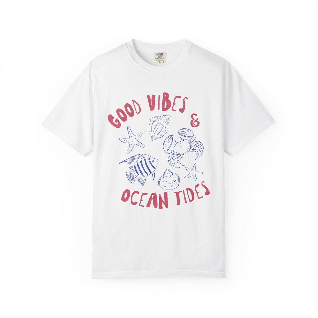 Good Vibes & Ocean Tides Textured Tee
