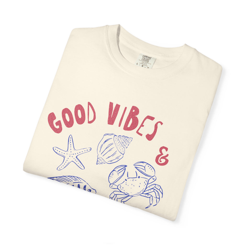 Good Vibes & Ocean Tides Textured Tee