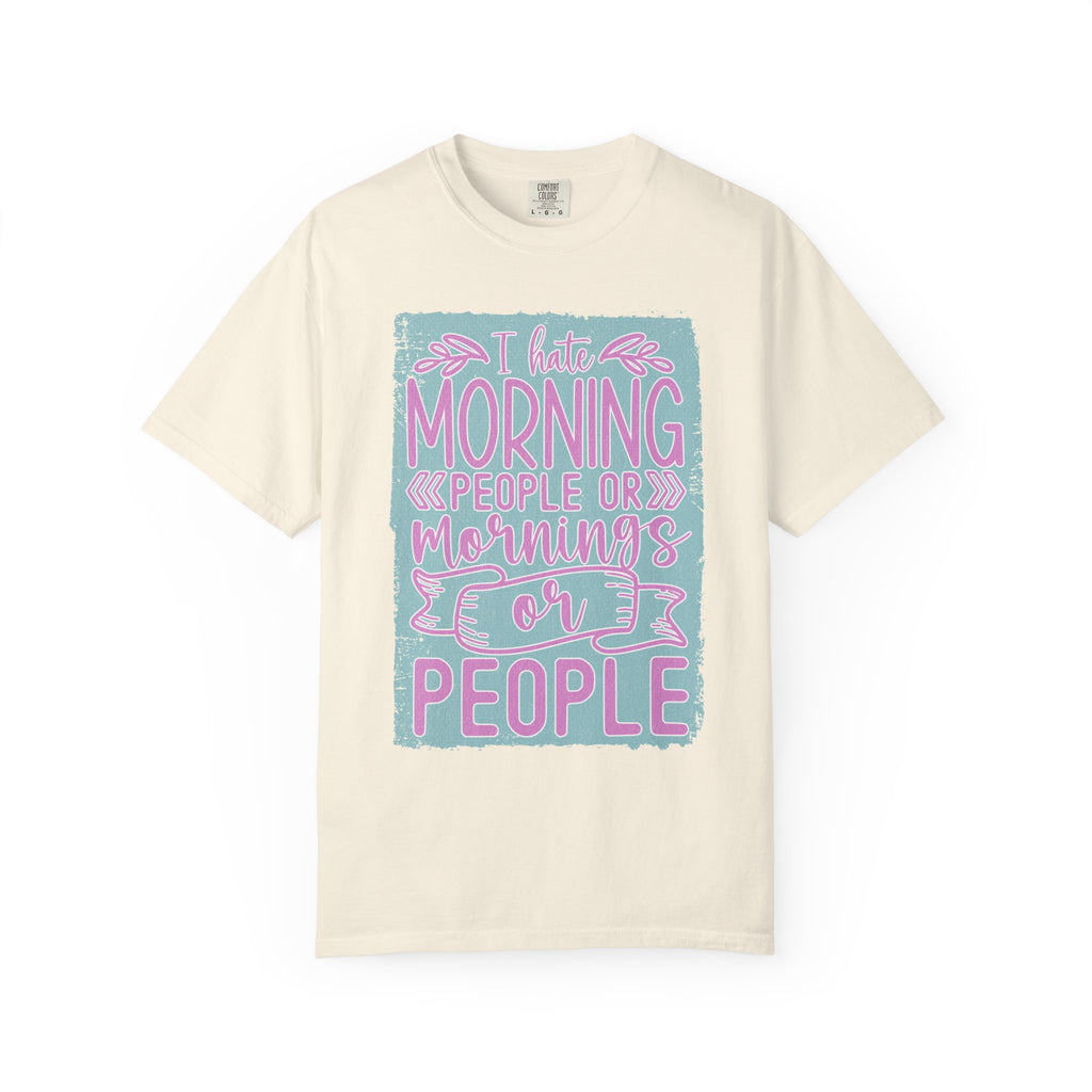 Textured Morning People Or Mornings For People T-Shirt