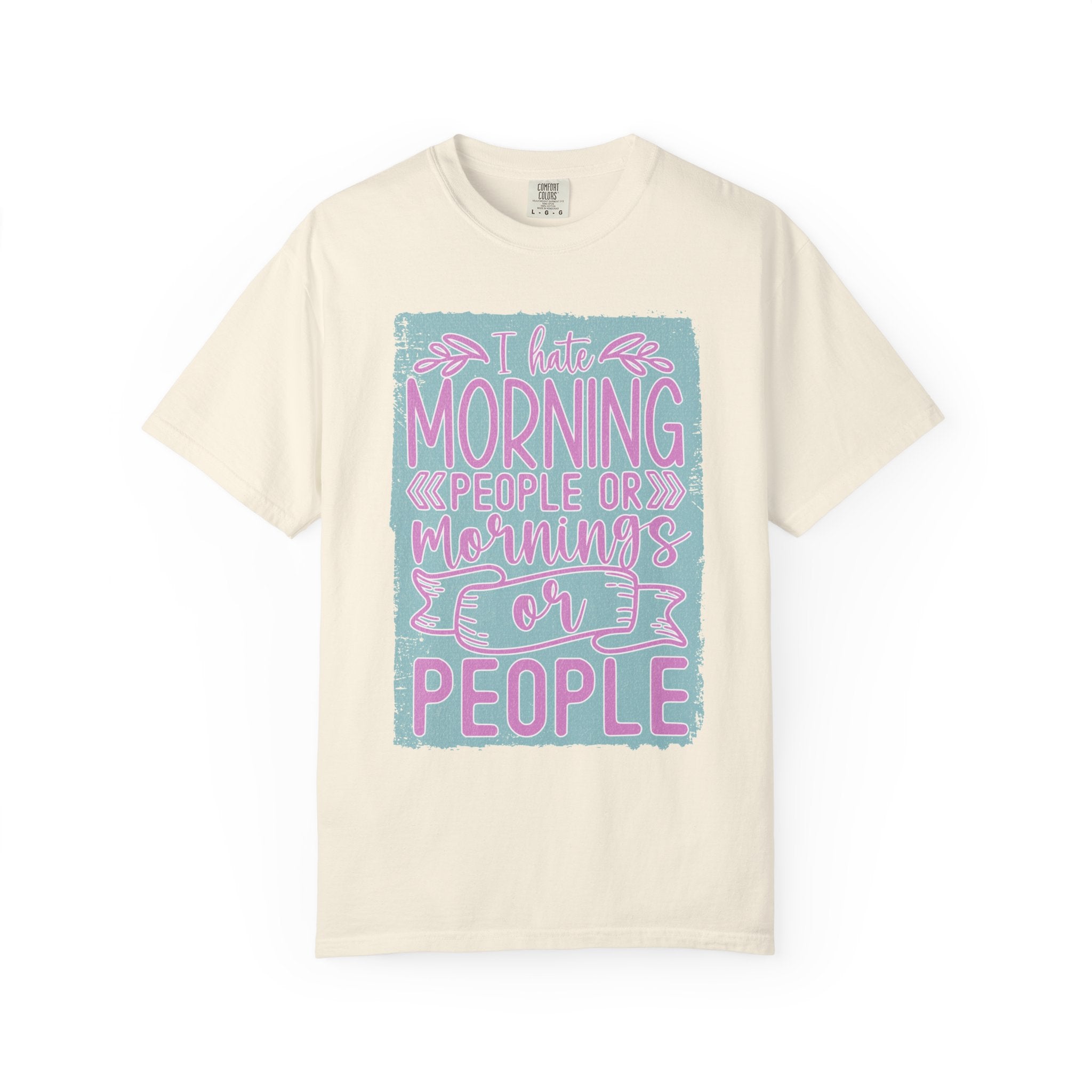 Textured Morning People Or Mornings For People T-Shirt
