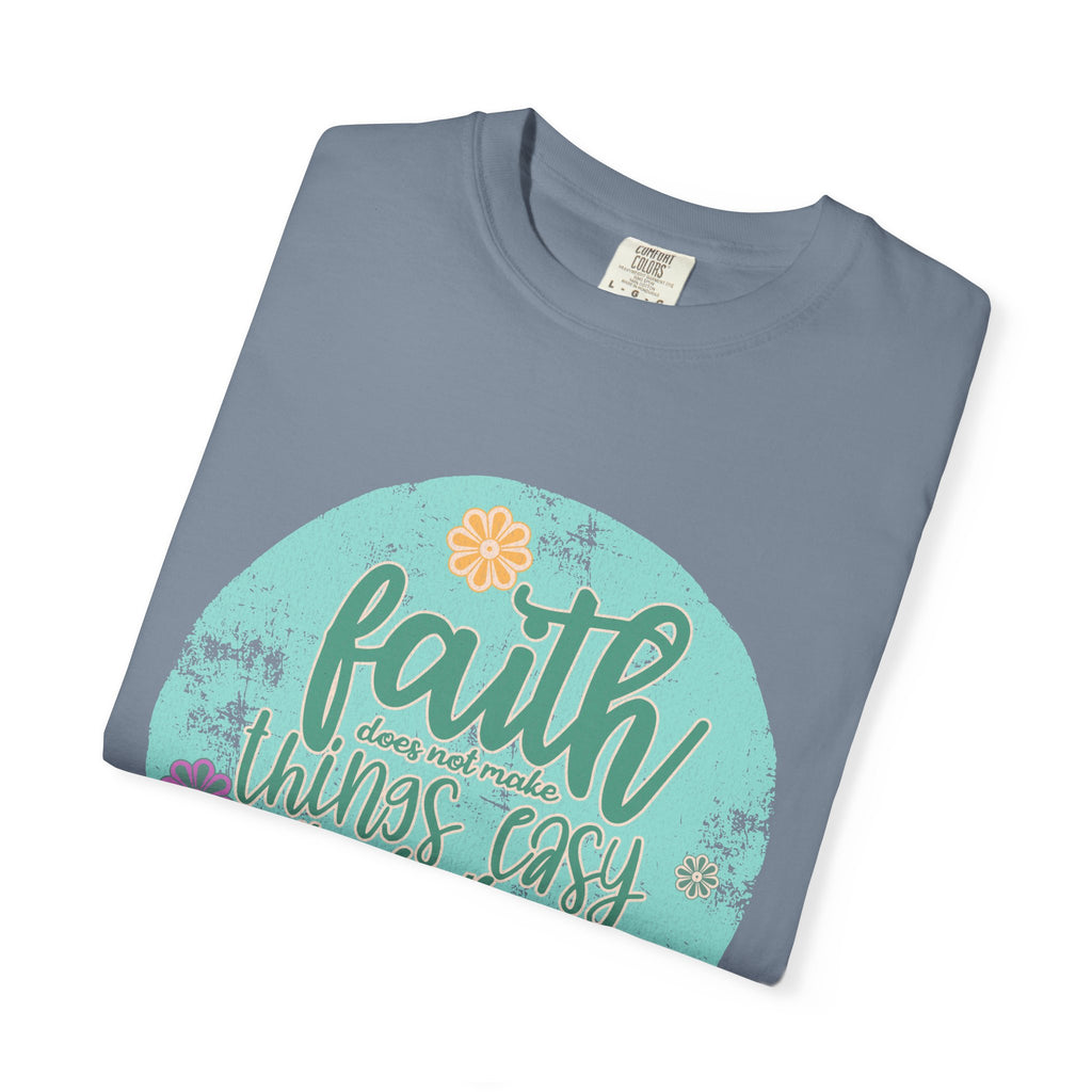 Faith Makes All Things Possible T-Shirt |Textured Inspirational Tee