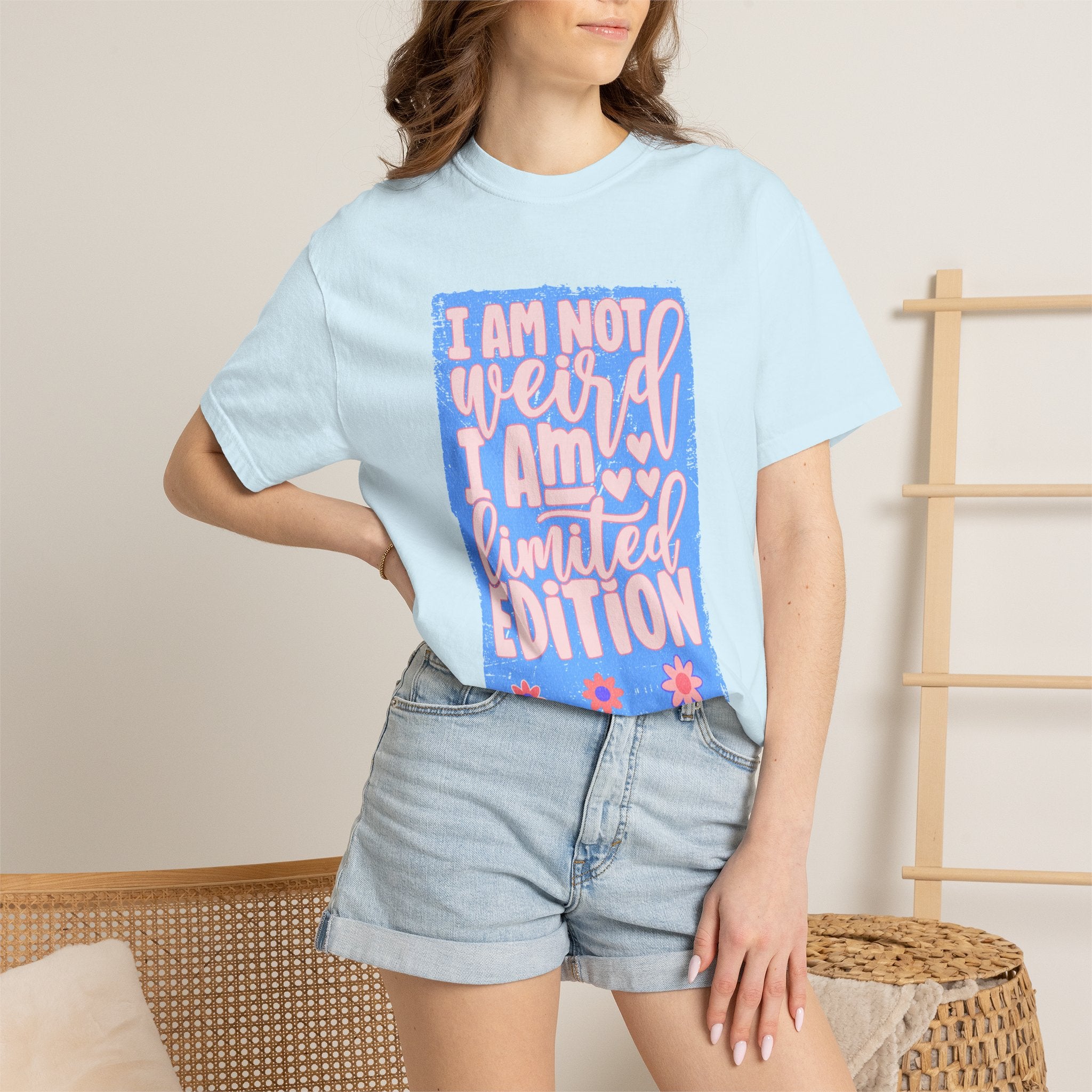 Limited Edition Tee – "I Am Not Weird I Am Limited Edition"Textured Graphic T-Shirt